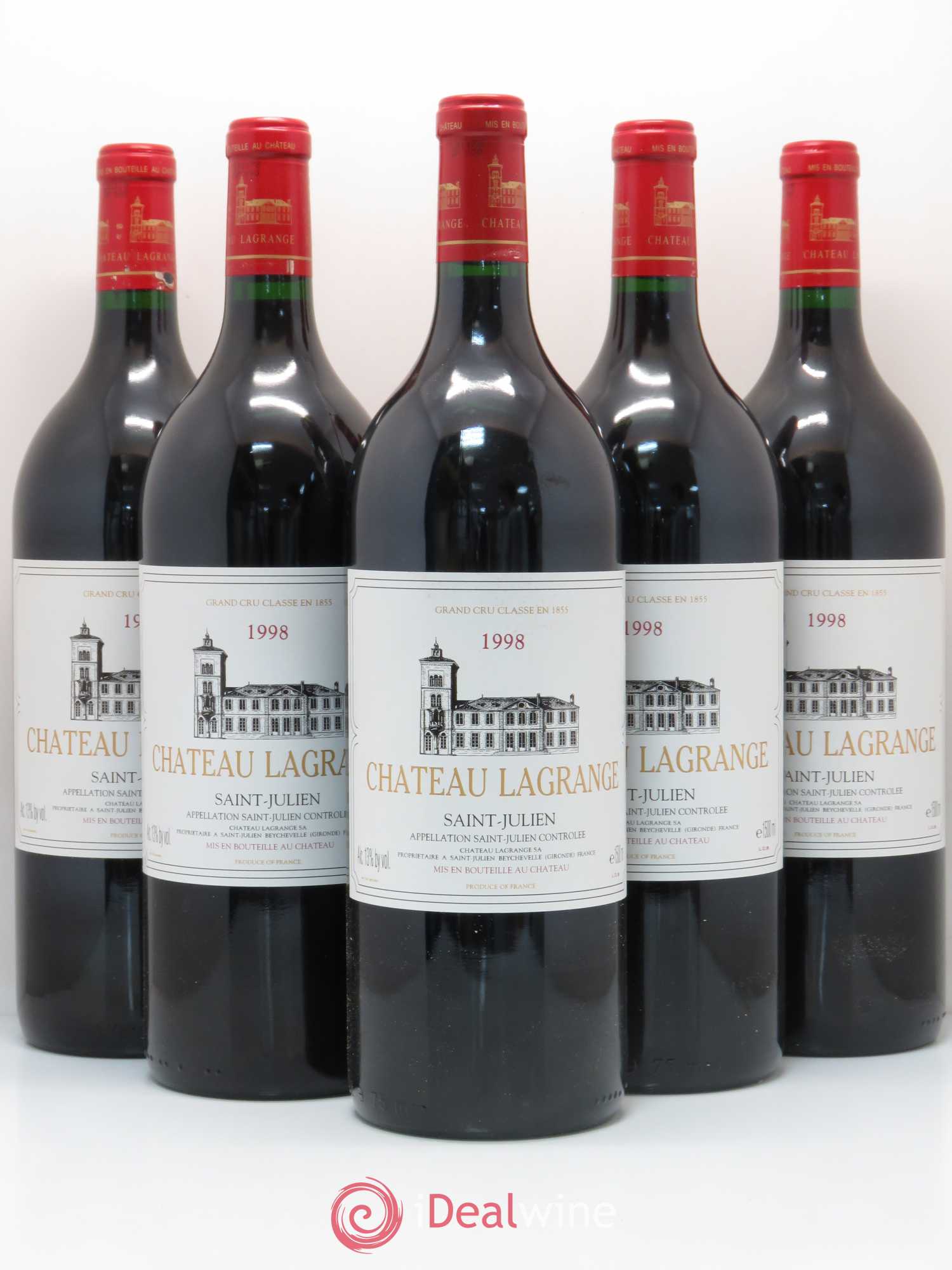 Château Lagrange 3ème Grand Cru Classé 1998 - Lot de 5 magnums - 0