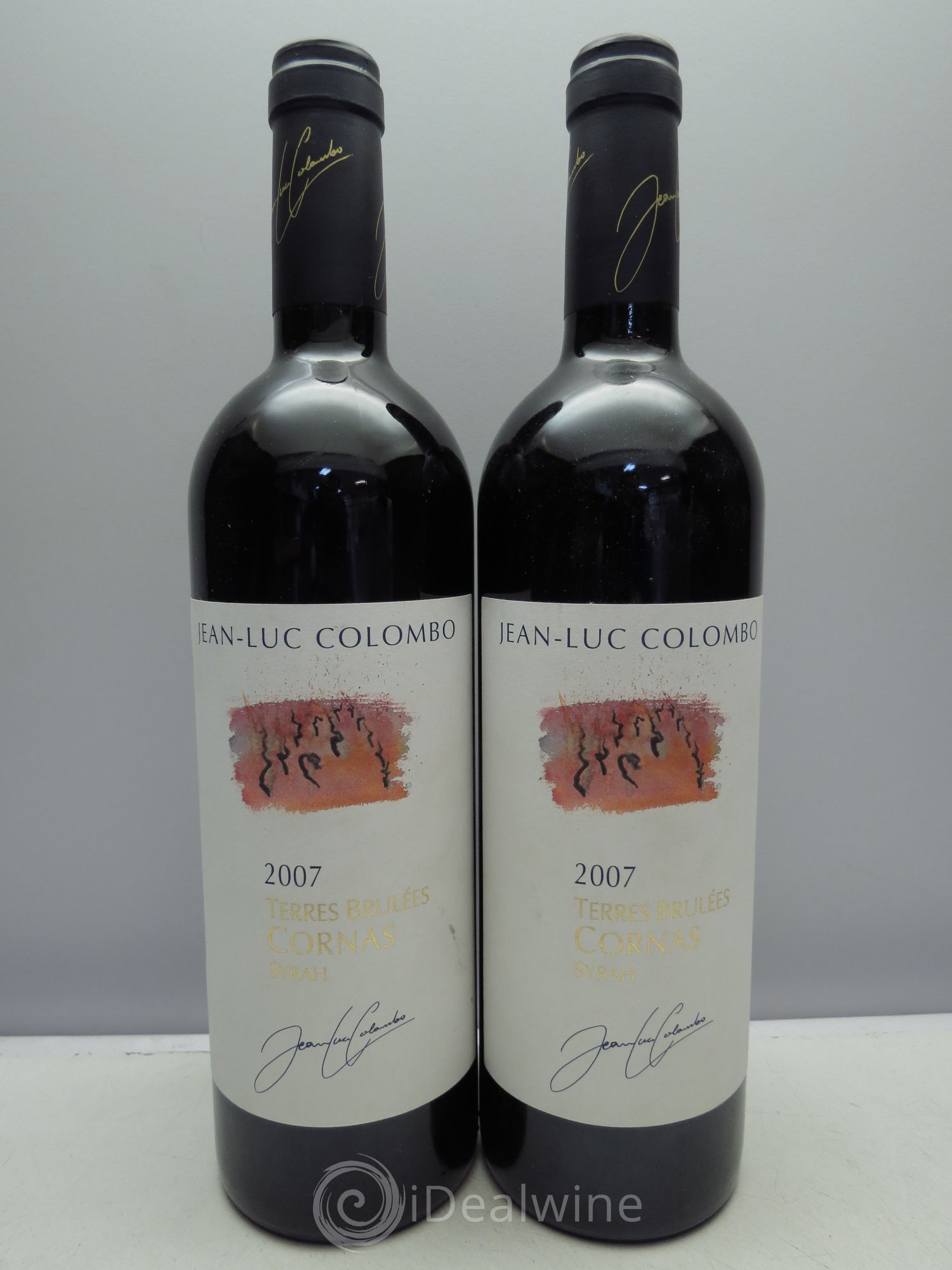 Cornas Terres Brûlées Jean-Luc Colombo 2007 - Lot de 2 bouteilles - 0