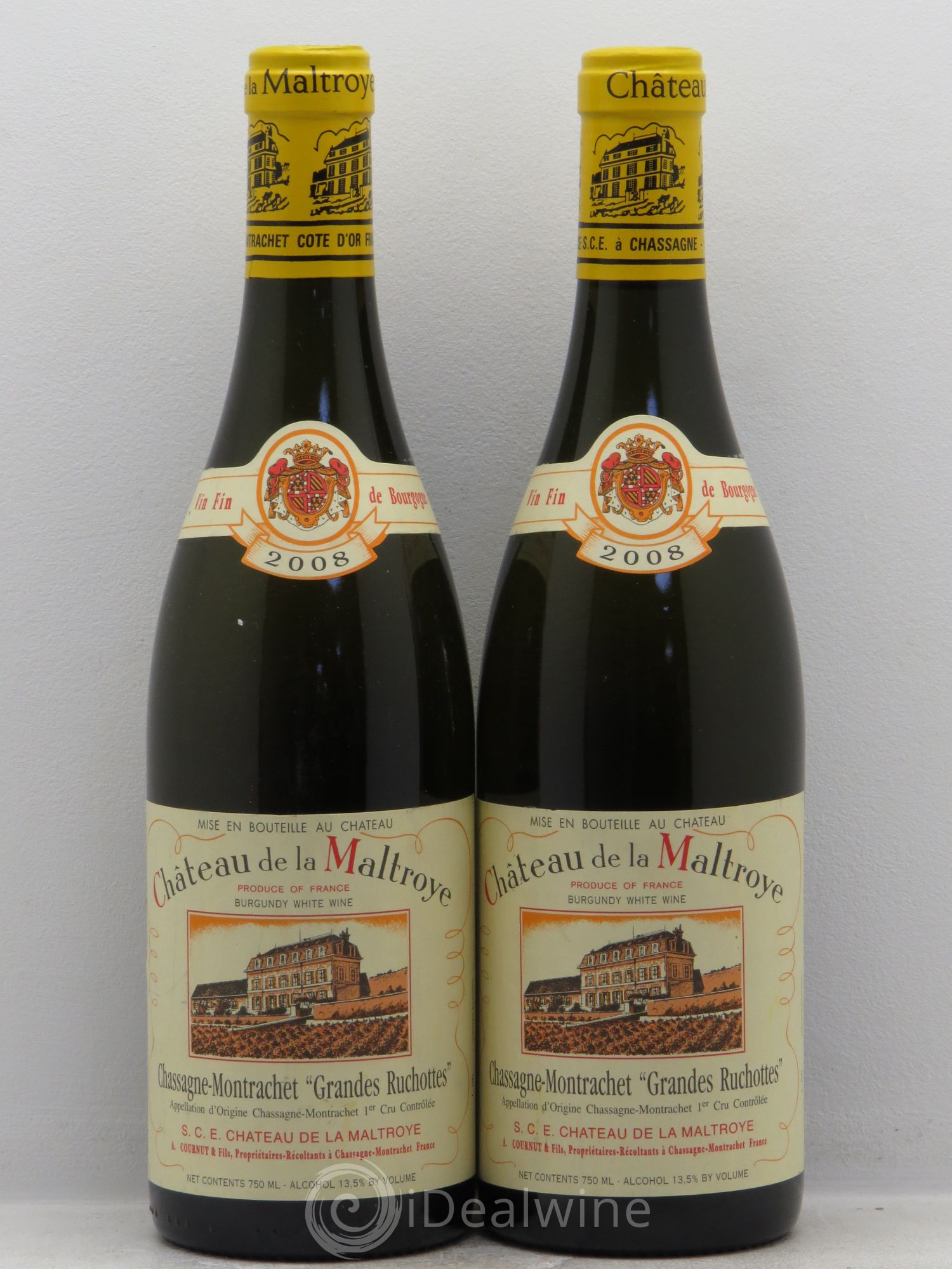 Chassagne-Montrachet 1er Cru 2008 - Lot de 2 bouteilles - 0