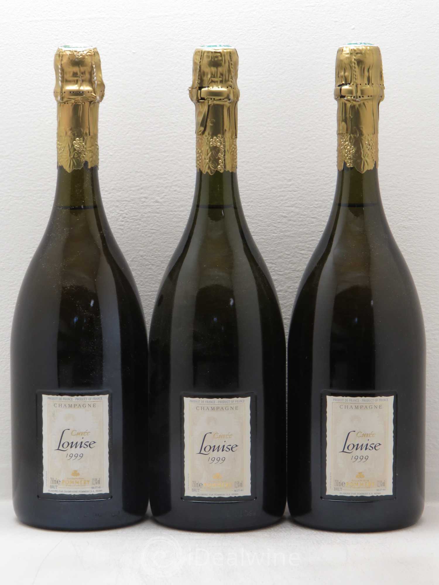 Cuvée Louise Pommery 1999 - Lot de 3 bouteilles - 0