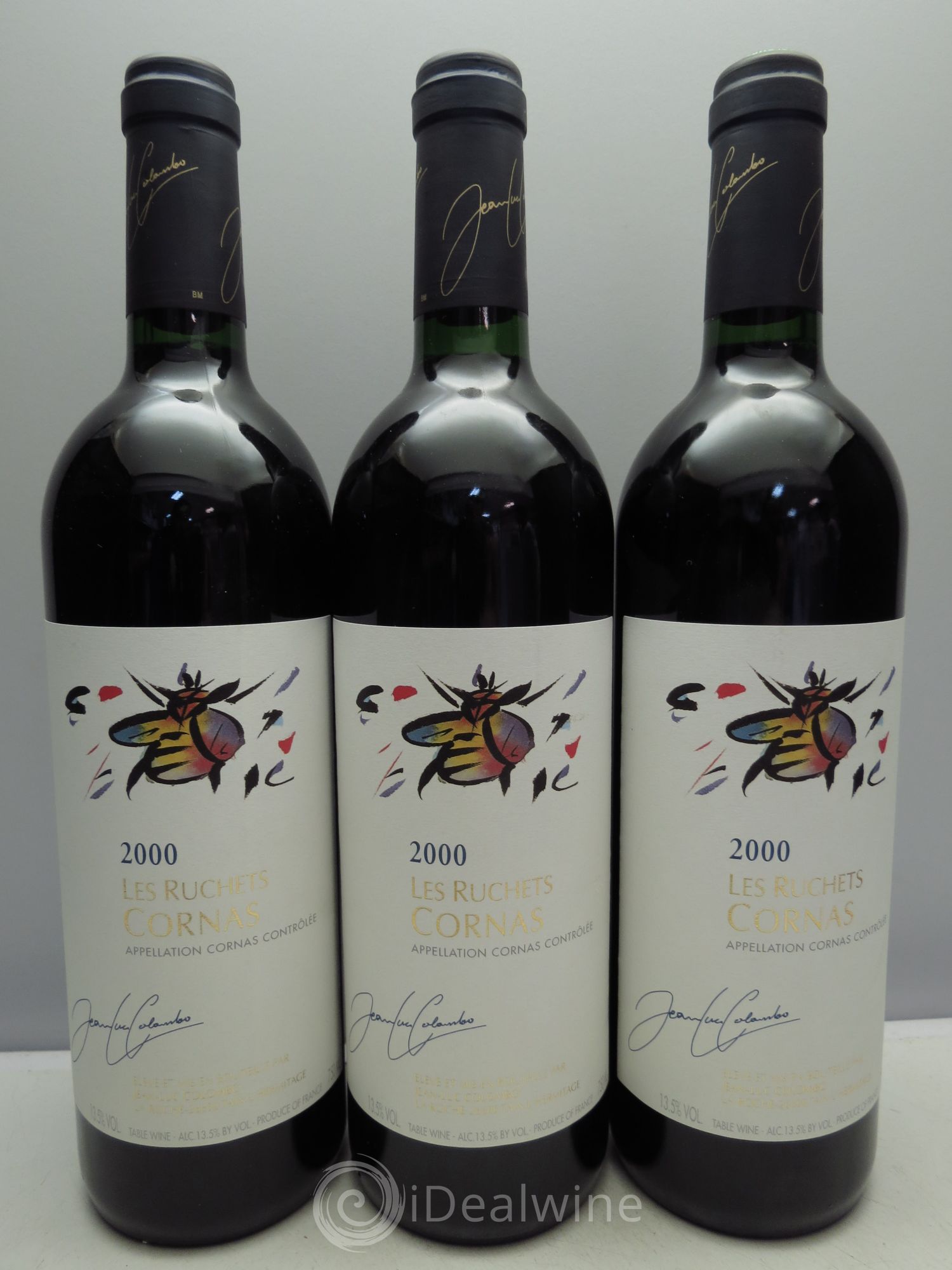 Cornas les Ruchets Jean-Luc Colombo 2000 - Lot de 3 bouteilles - 0