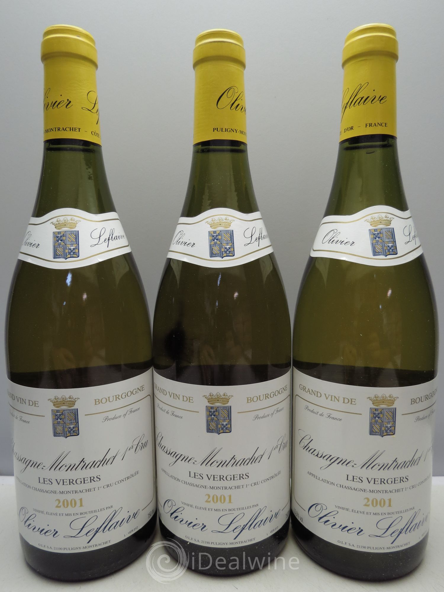Chassagne-Montrachet 1er Cru 2001 - Lot de 3 bouteilles - 0