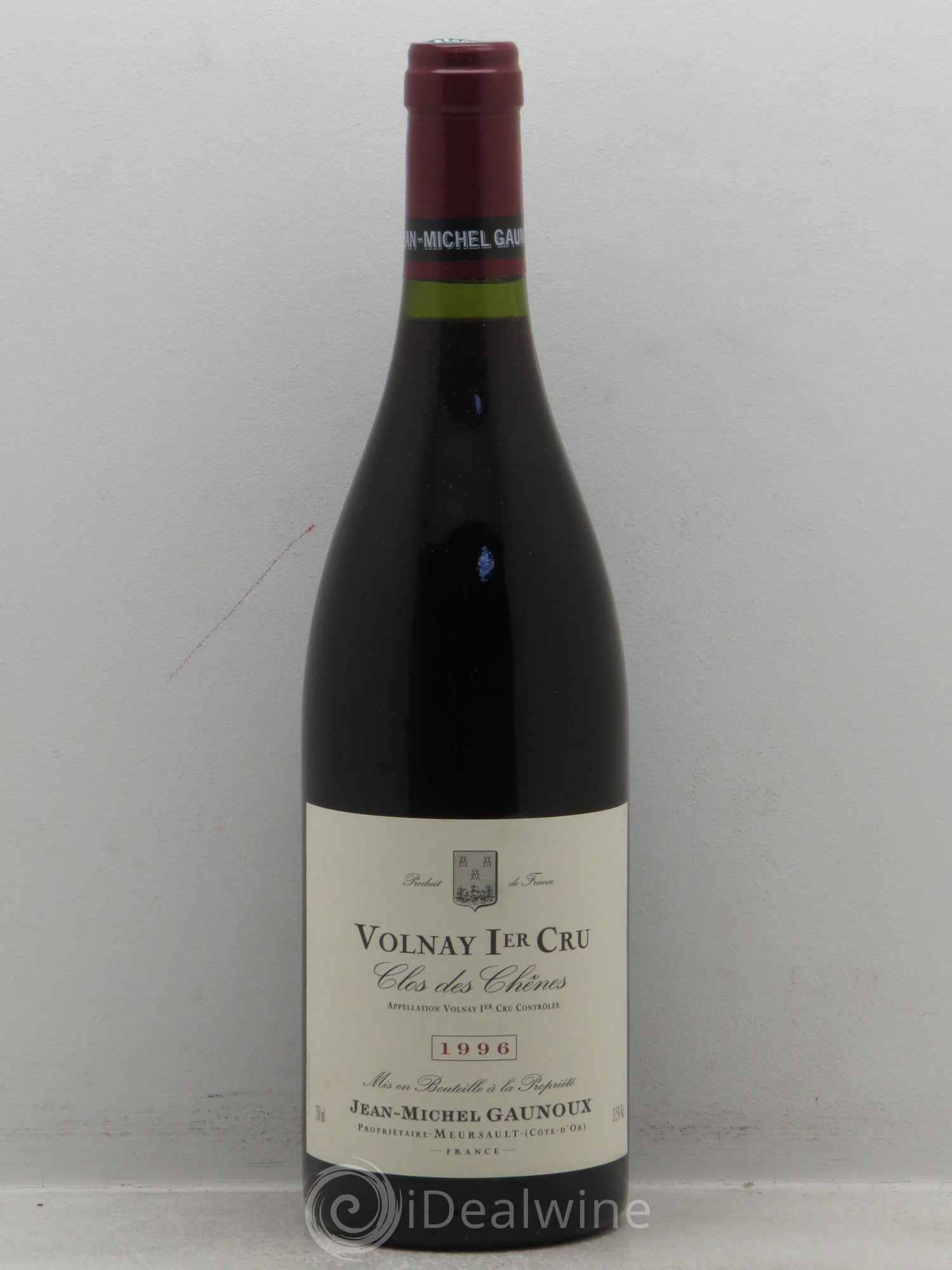 Volnay 1er Cru Domaine Gaunoux 1996 - Lot de 1 bouteille - 0