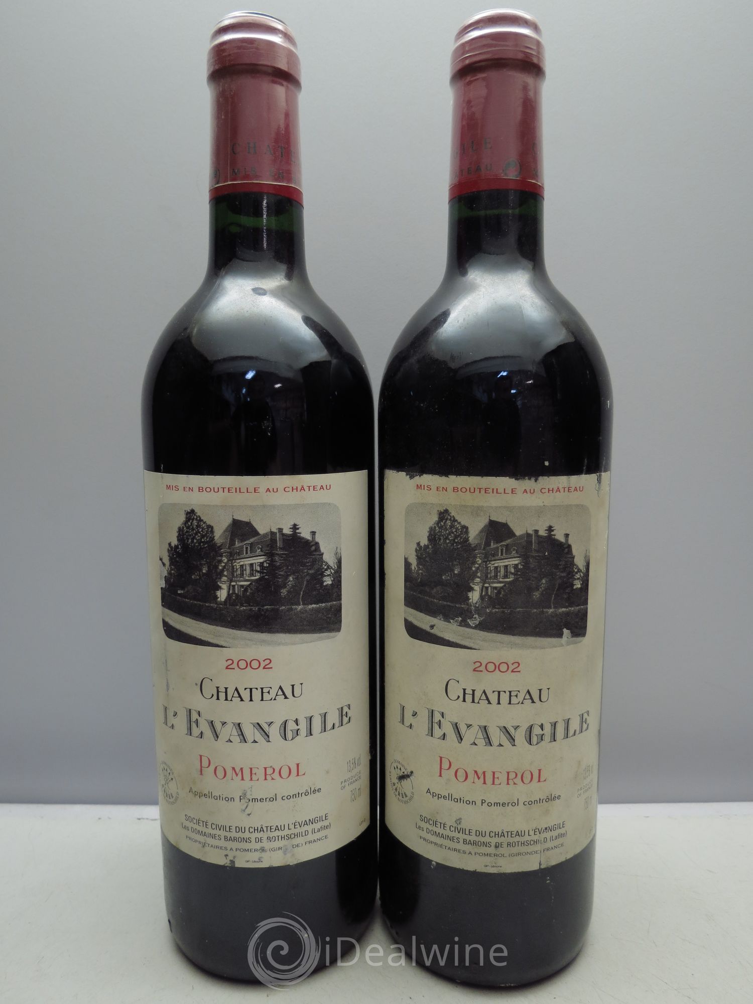 Château l' Évangile 2002 - Lot de 2 bouteilles - 0