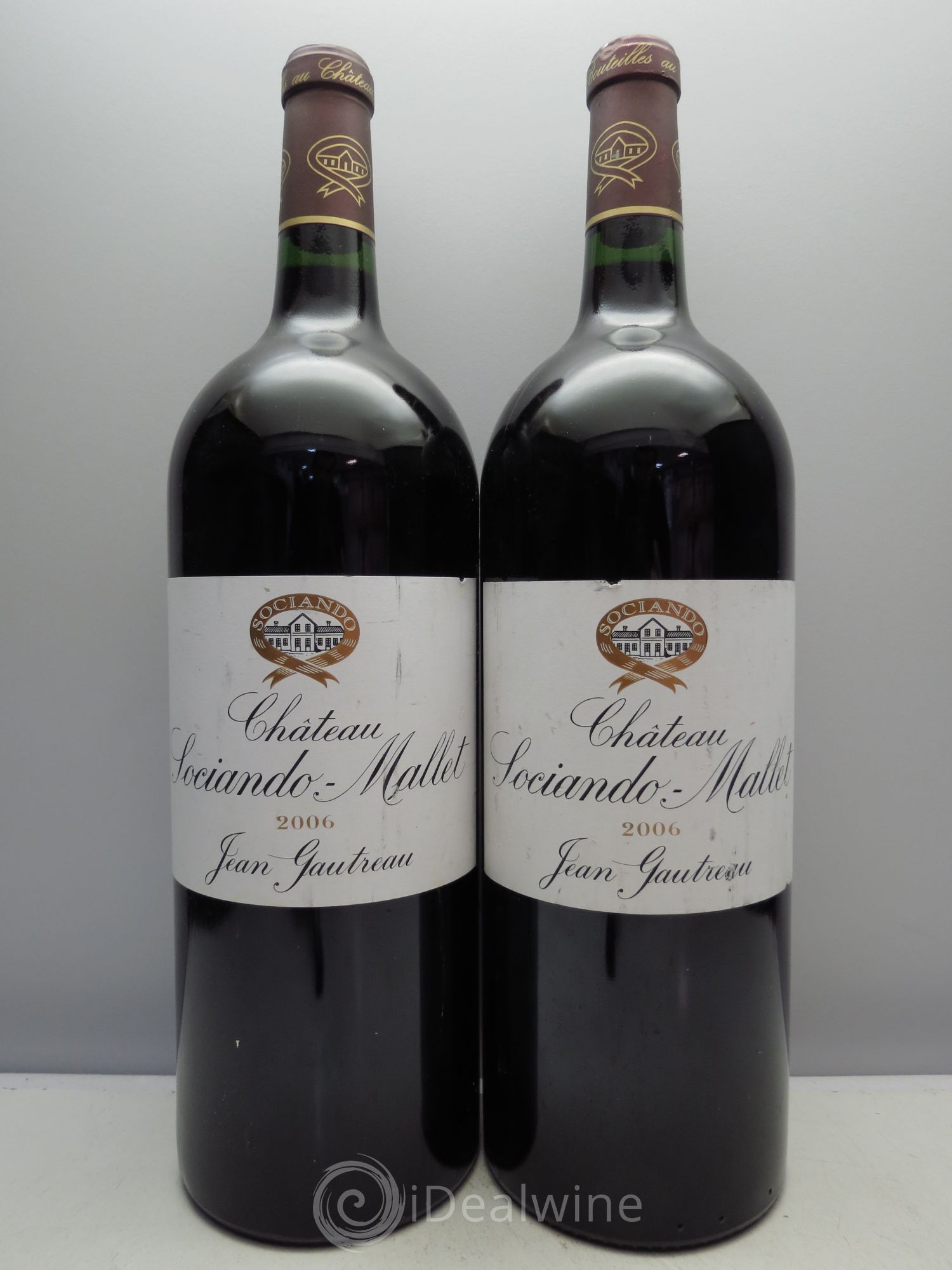 Château Sociando Mallet 2006 - Lot de 2 magnums - 0