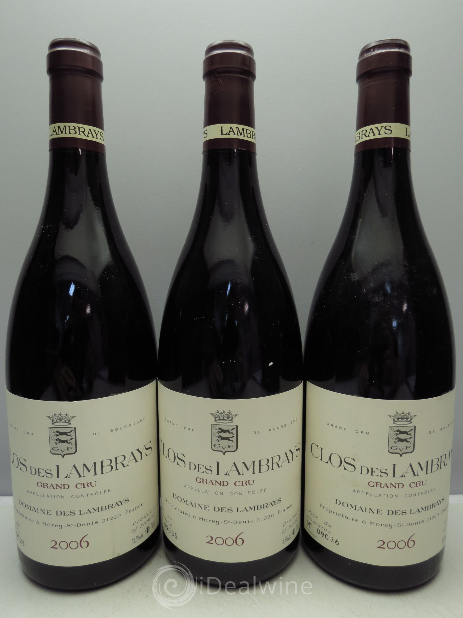 Clos des Lambrays Grand Cru Domaine des Lambrays 2006 - Lot de 3 bouteilles - 0
