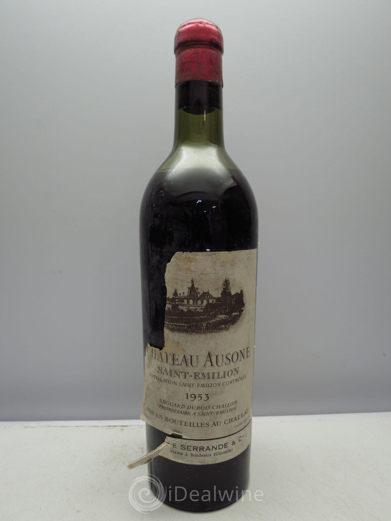 Château Ausone 1er Grand Cru Classé A distribué par Serrande & Cie(sans prix de réserve / no reserve) 1953 - Posten von 1 Flasche - 0