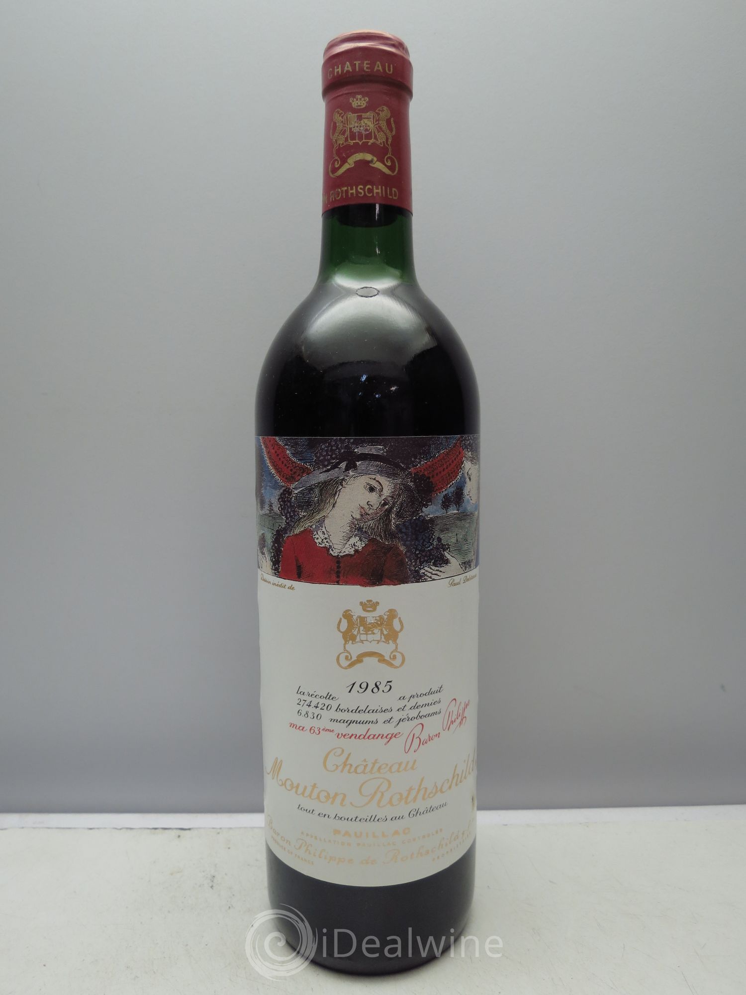 Château Mouton Rothschild 1er Grand Cru Classé 1985 - Lot de 1 bouteille - 0