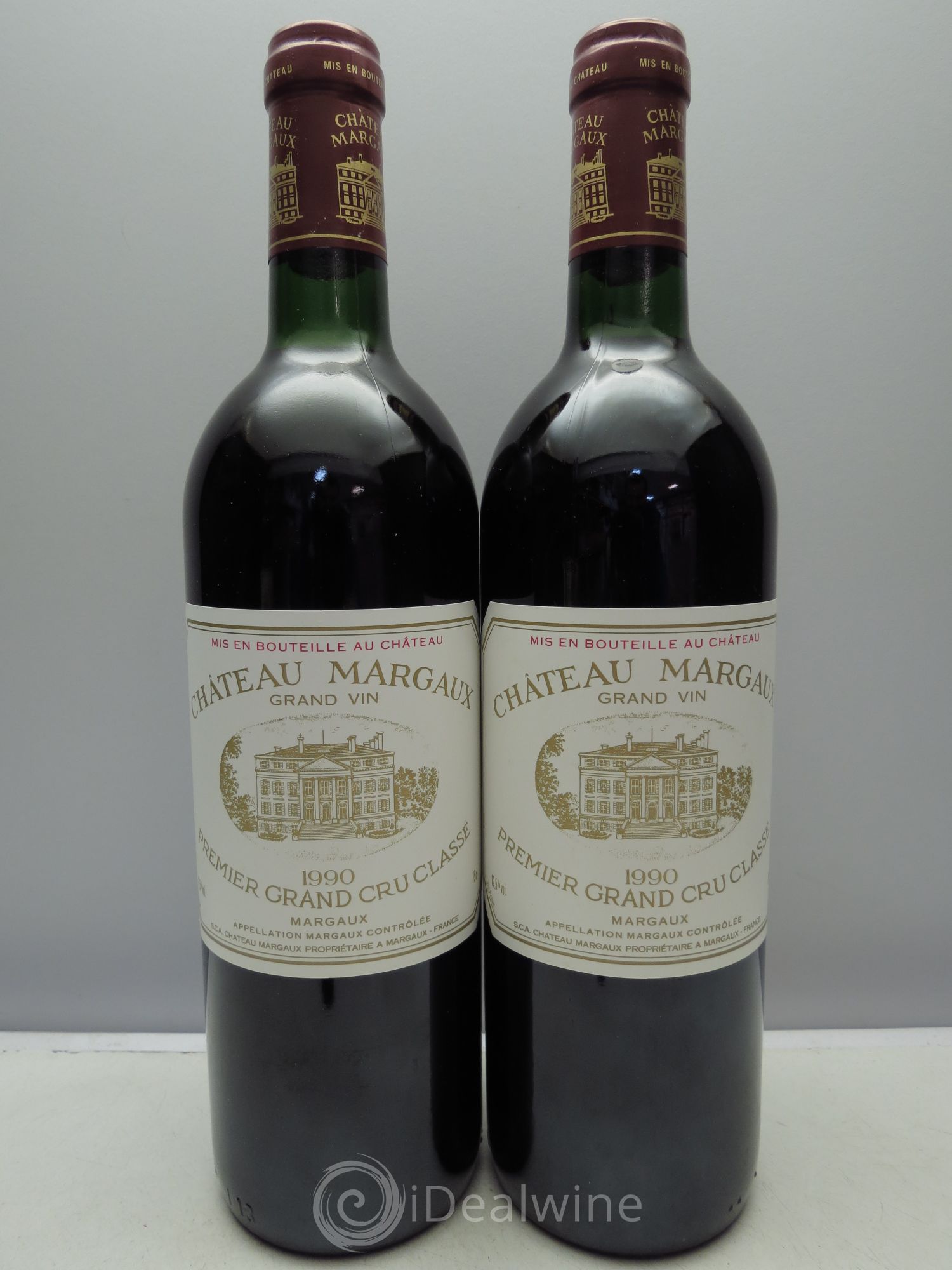 Château Margaux 1er Grand Cru Classé 1990 - Lot de 2 bouteilles - 0