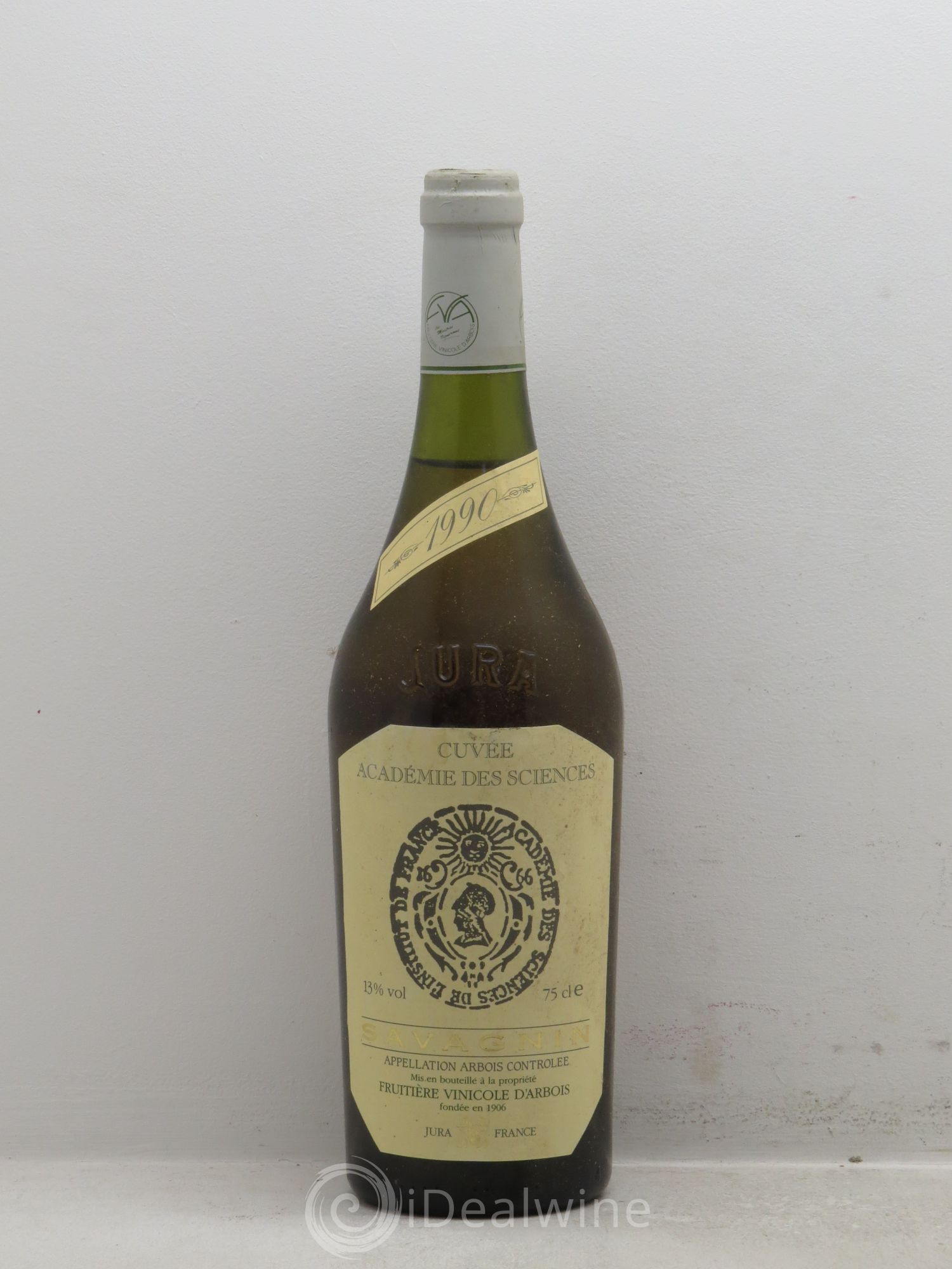 Arbois Savagnin Cuvée Académie des Sciences Fruitière Viticole D'Arbois 1990 - Posten von 1 Flasche - 0
