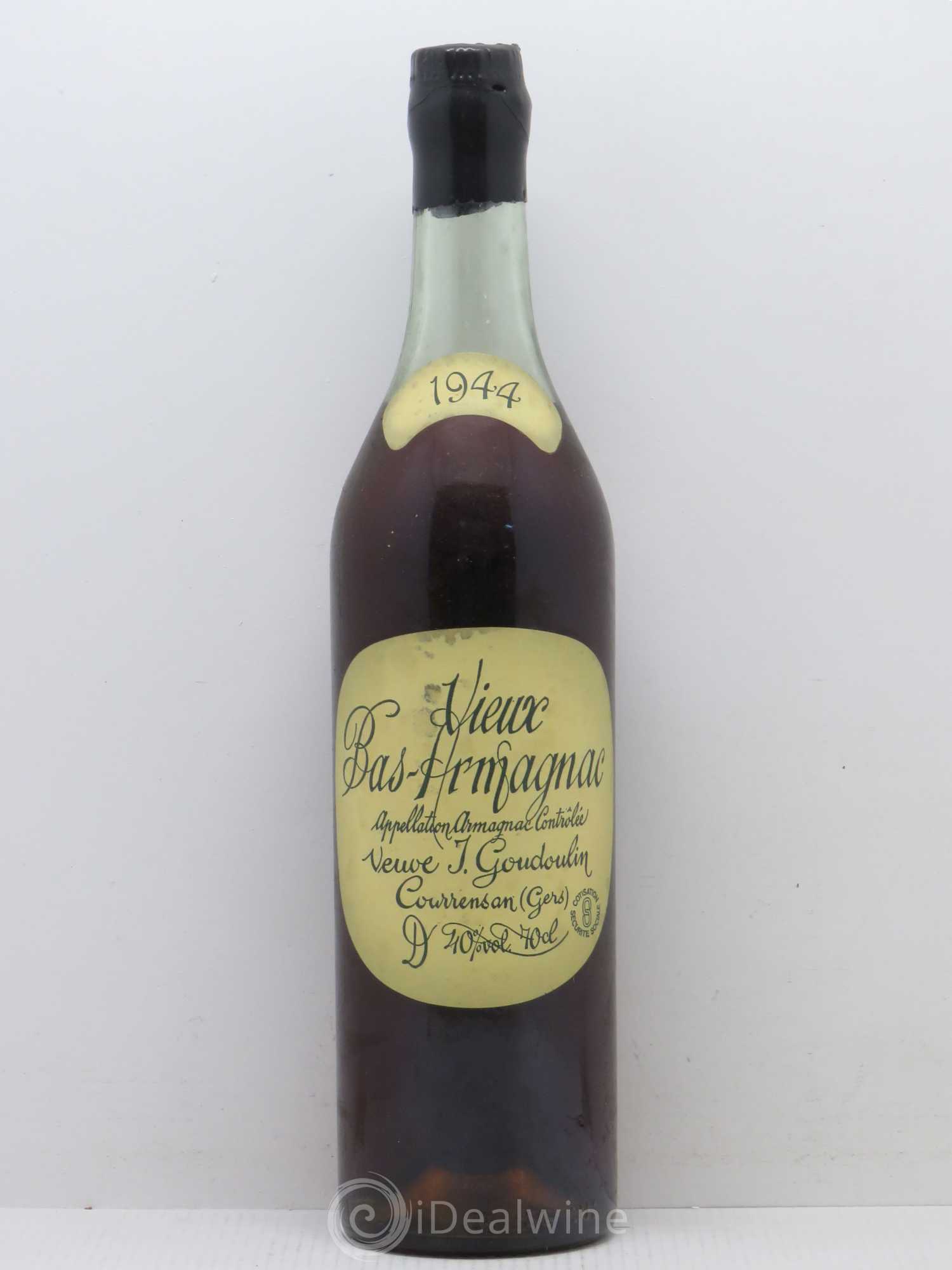 Bas-Armagnac Veuve Goudoulin 1944 - Posten von 1 Flasche - 0