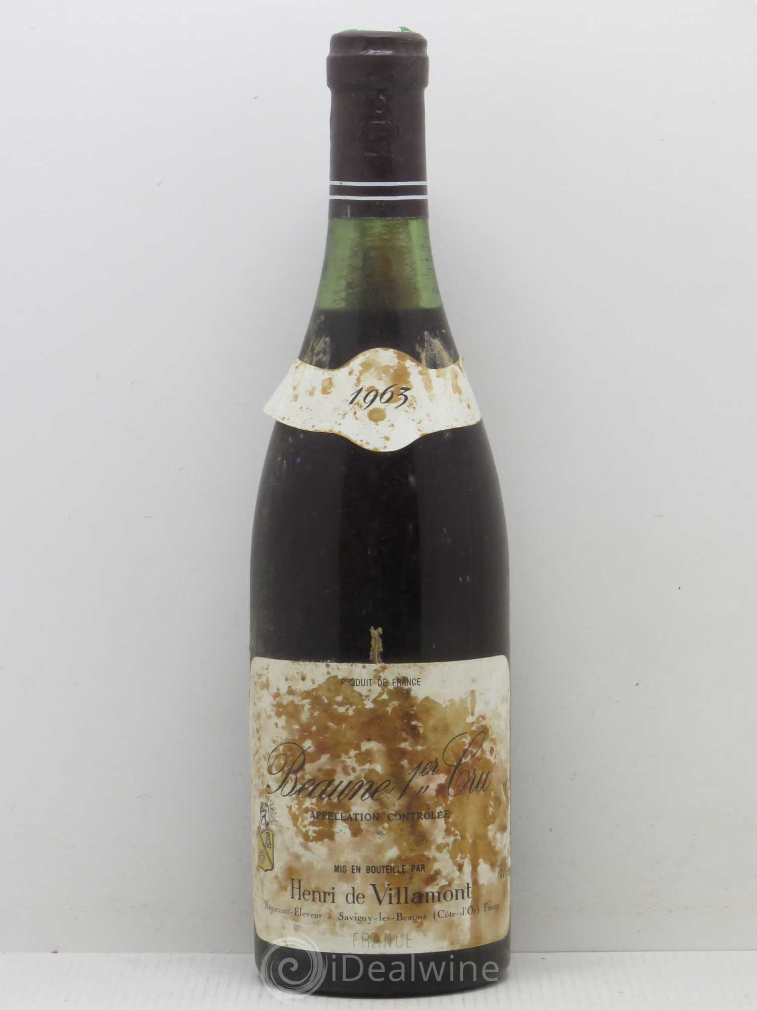 Beaune 1er Cru De Villamont 1963 - Posten von 1 Flasche - 0