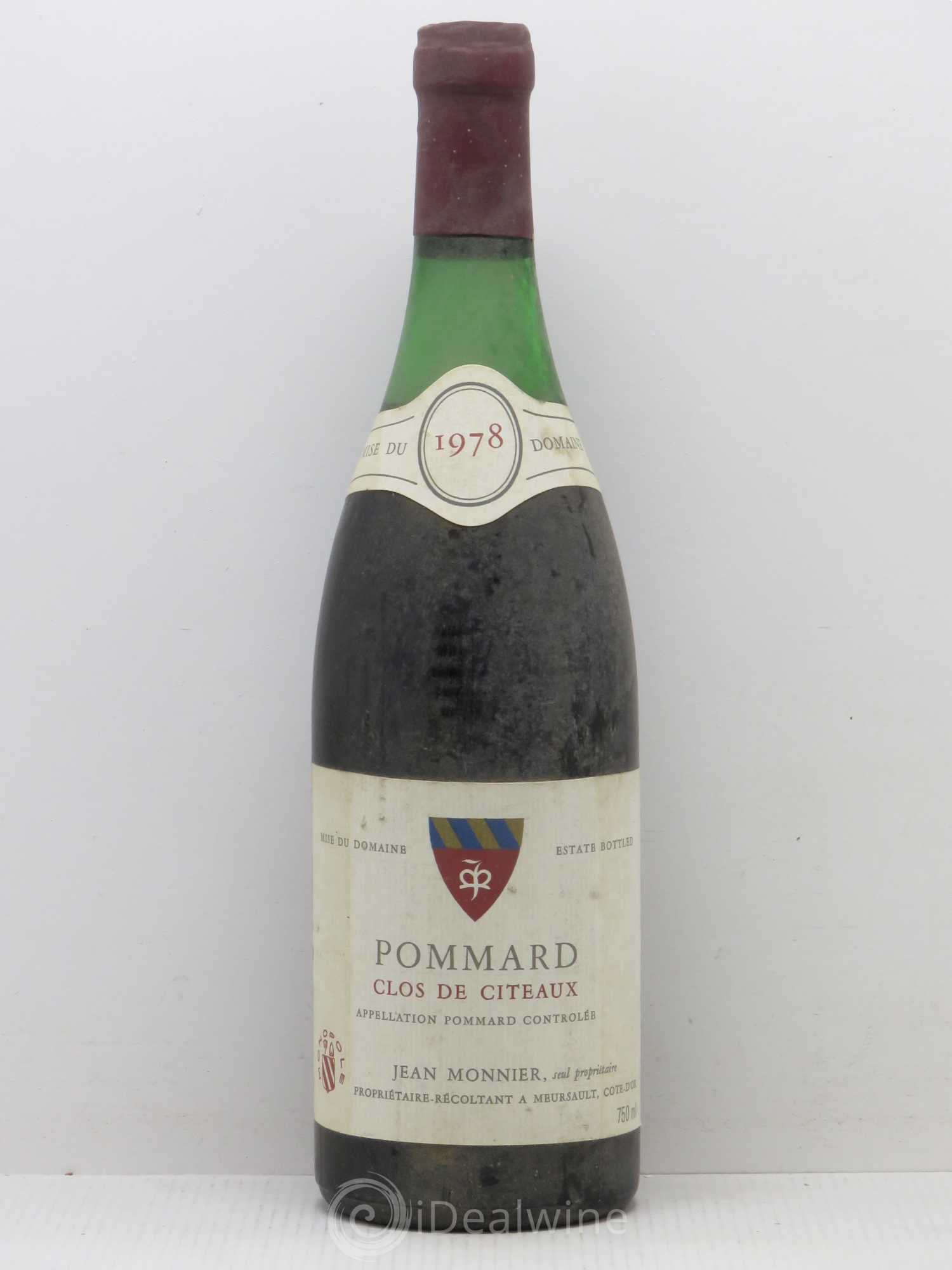 Pommard Clos de Citeaux - Monnier 1978 - Posten von 1 Flasche - 0