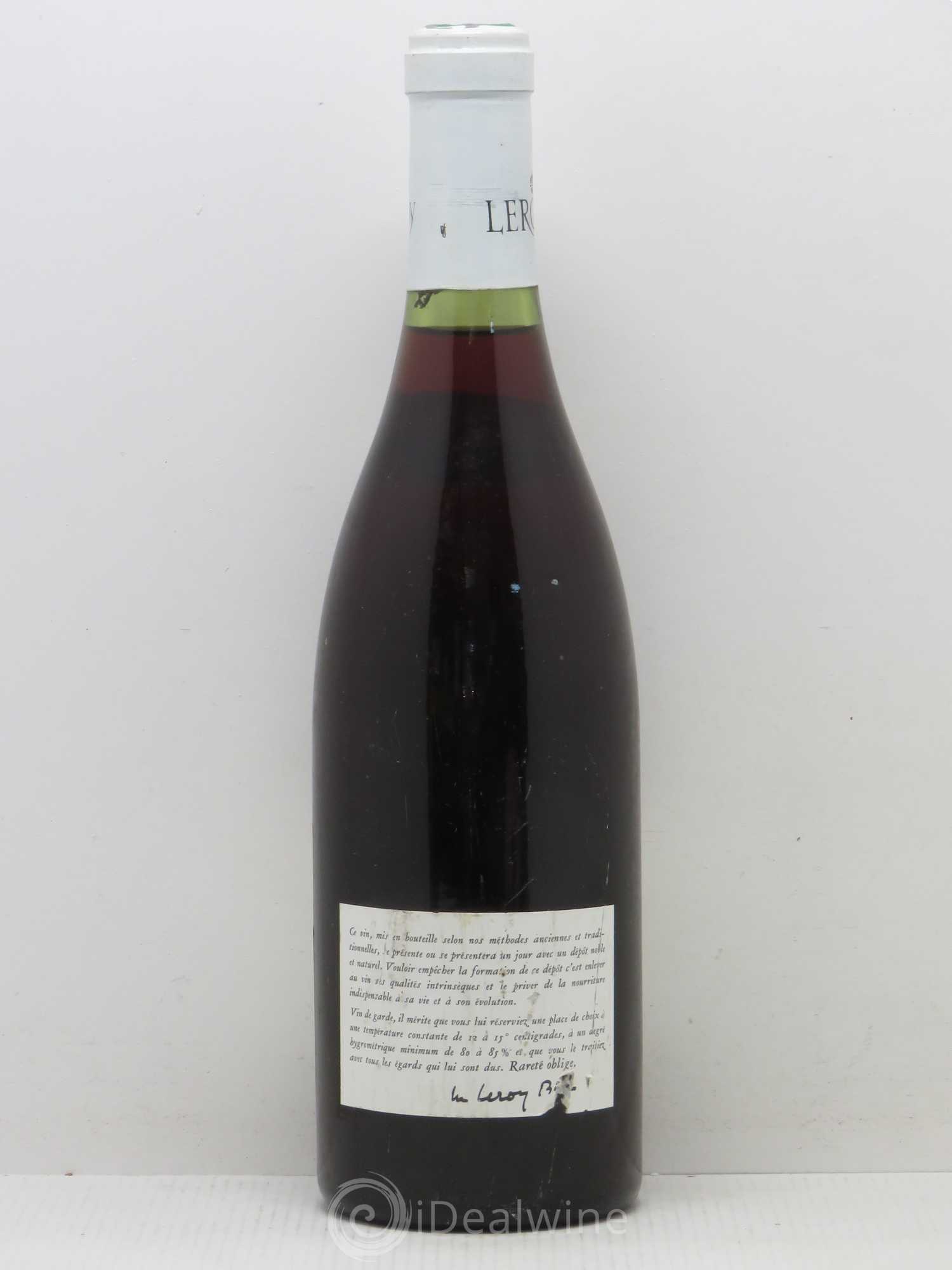 Acheter vin Nuits-Saint-Georges 1er Cru Leroy SA 1978 (lot