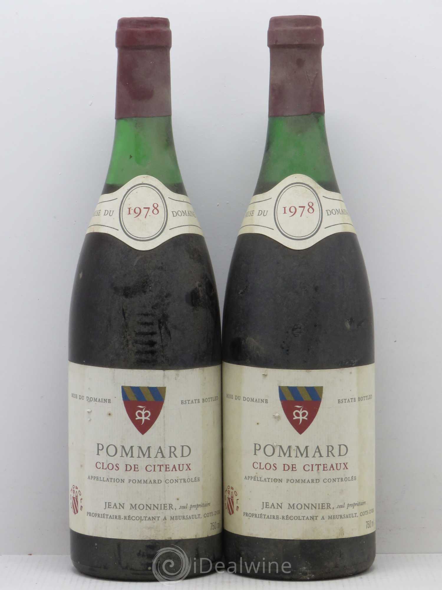 Pommard Clos de Citeaux - Monnier 1978 - Posten von 2 Flaschen - 0