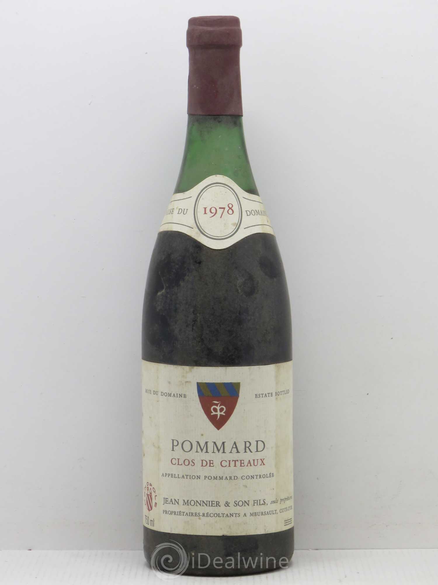 Pommard Clos de Citeaux - Monnier 1978 - Posten von 1 Flasche - 0
