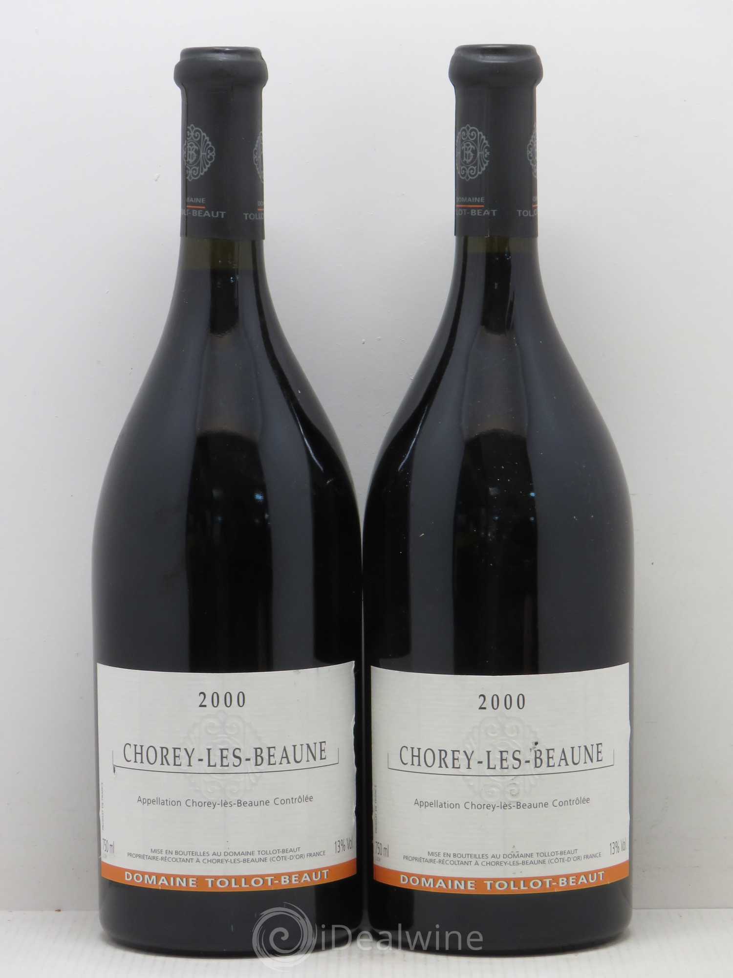 Chorey-lès-Beaune Tollot-Beaut 2000 - Lot de 2 bouteilles - 0