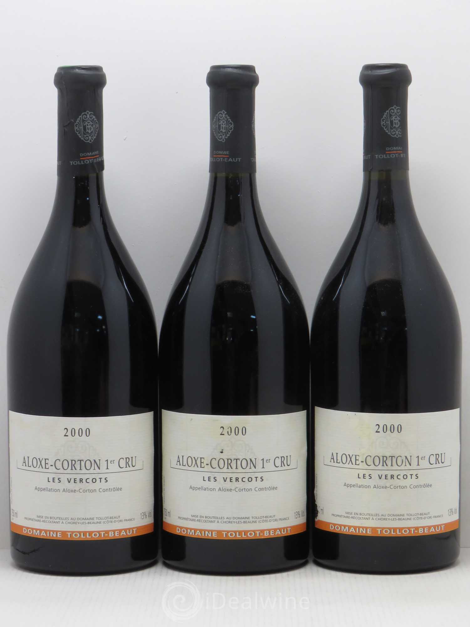 Aloxe-Corton 1er Cru Les Vercots Tollot Beaut 2000 - Posten von 6 Flaschen - 1