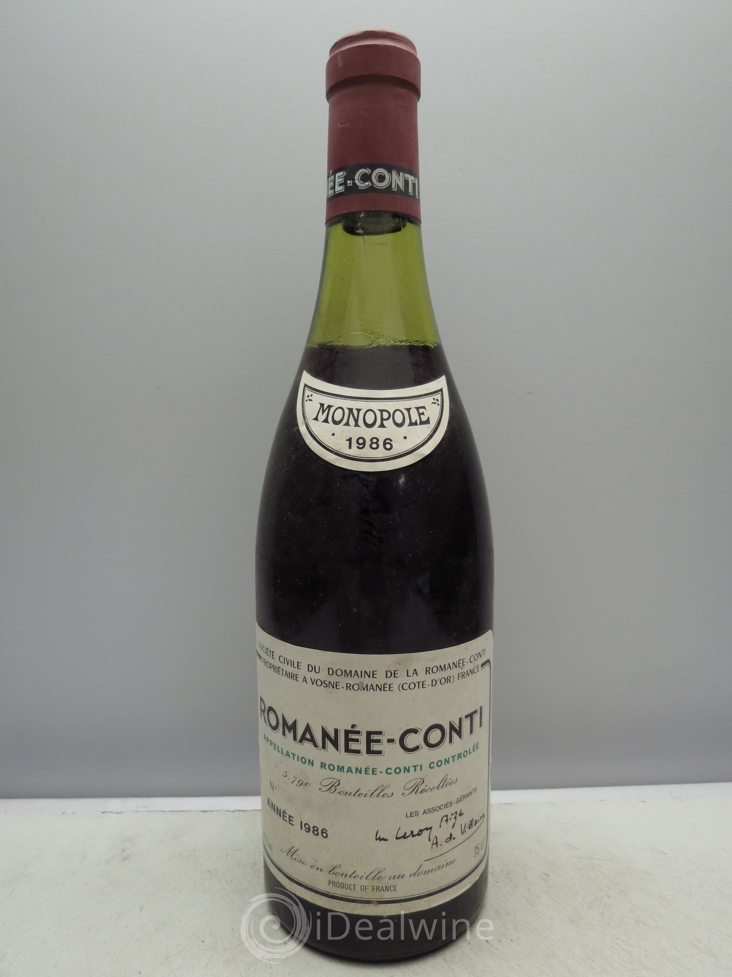 Romanée-Conti Grand Cru Domaine de la Romanée-Conti 1986 - Lot de 1 bouteille - 0