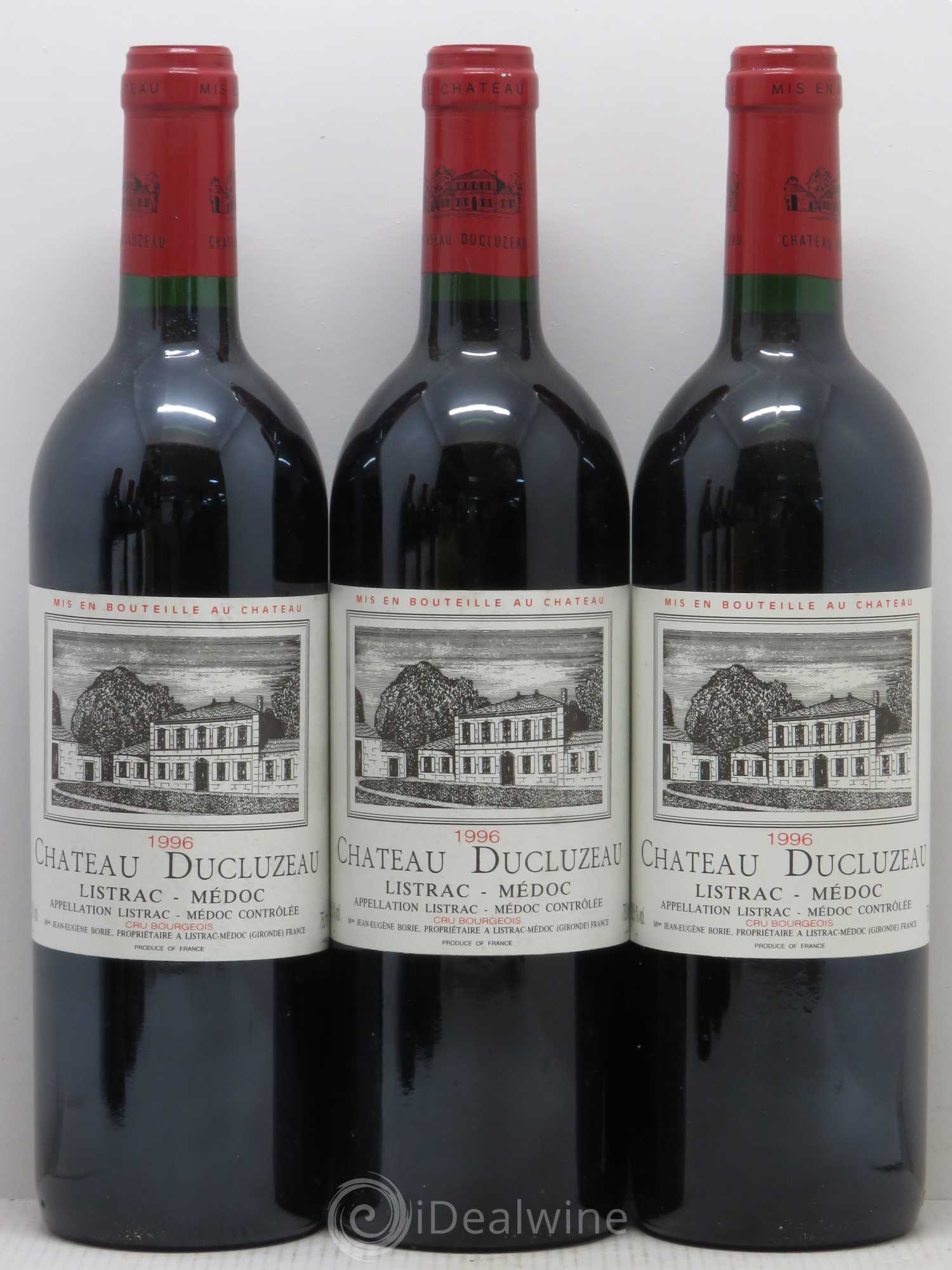 Château Ducluzeau Cru Bourgeois 1996 - Lot de 6 bouteilles - 1