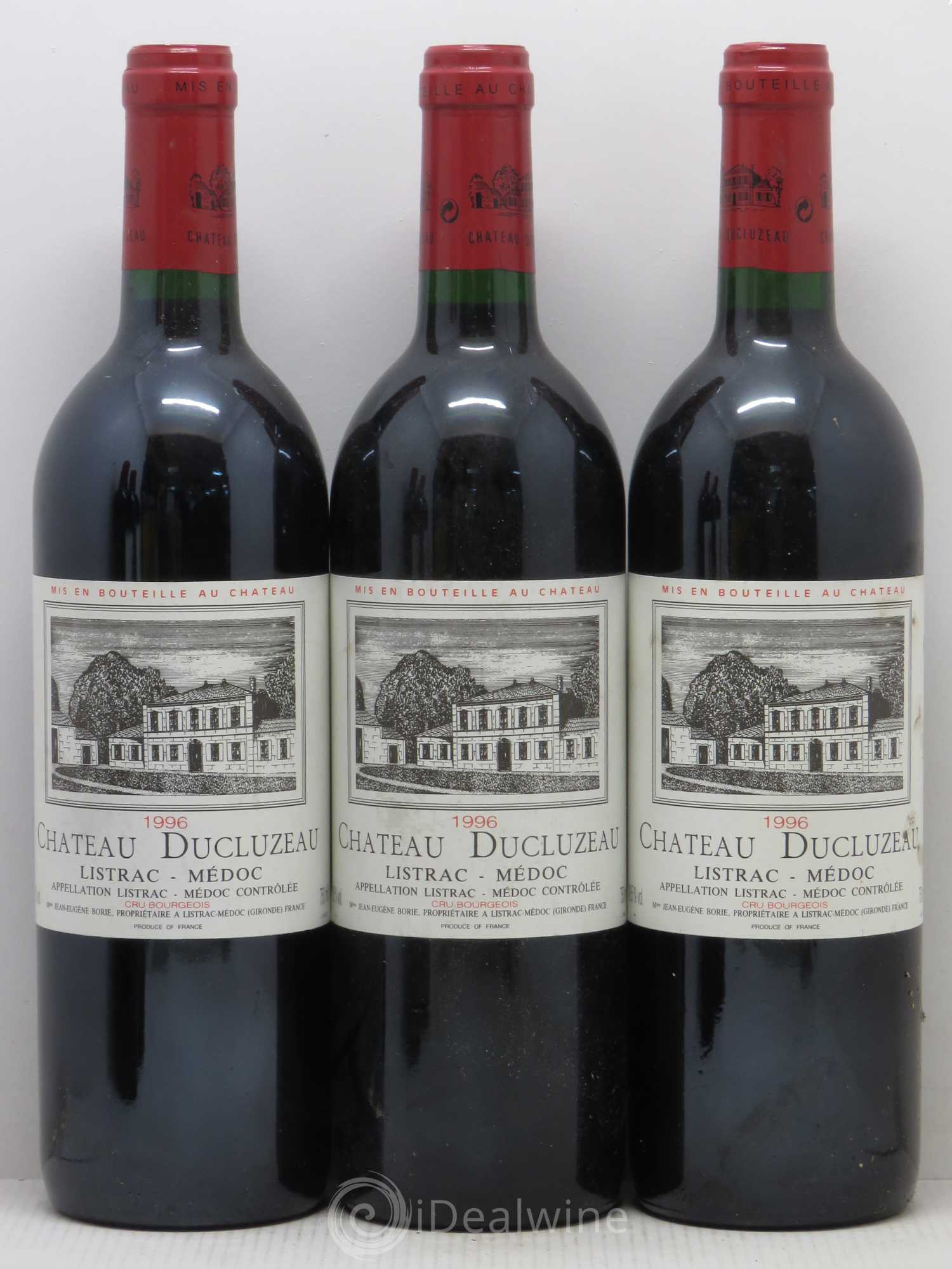 Château Ducluzeau Cru Bourgeois 1996 - Lot de 5 bouteilles - 1