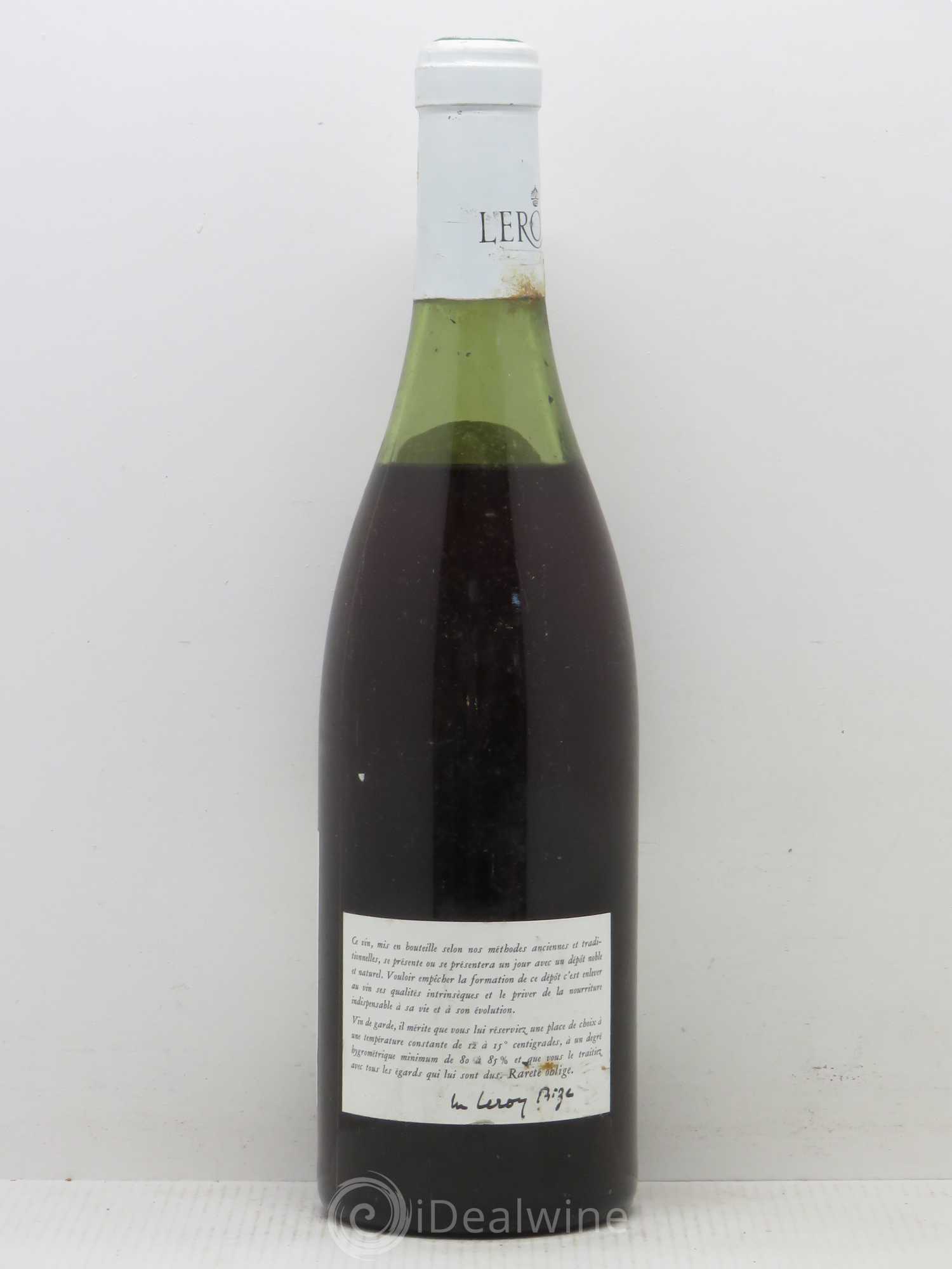 Vosne-Romanée Leroy SA 1971 - Lot de 1 bouteille - 1