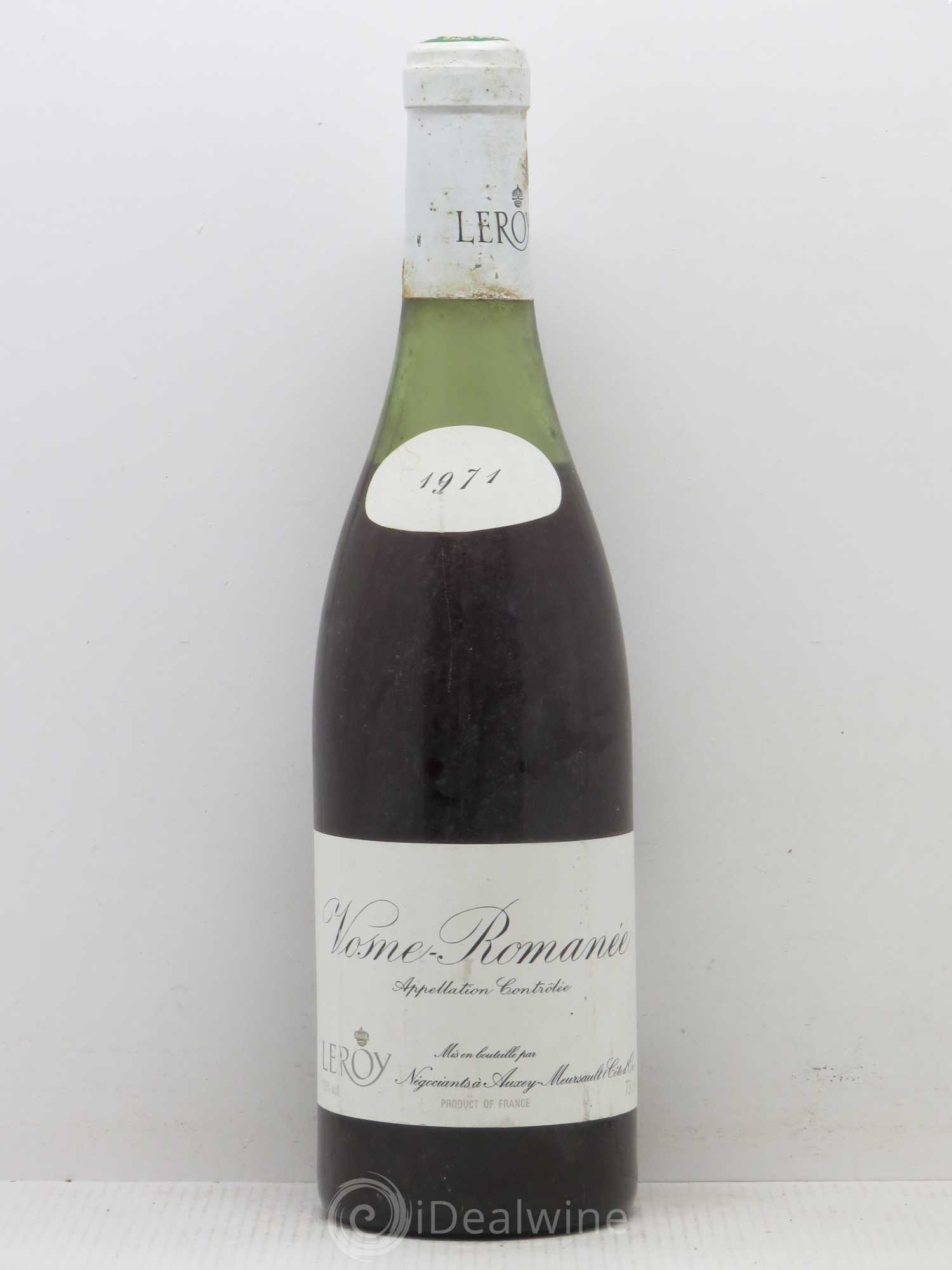 Vosne-Romanée Leroy SA 1971 - Lot de 1 bouteille - 0