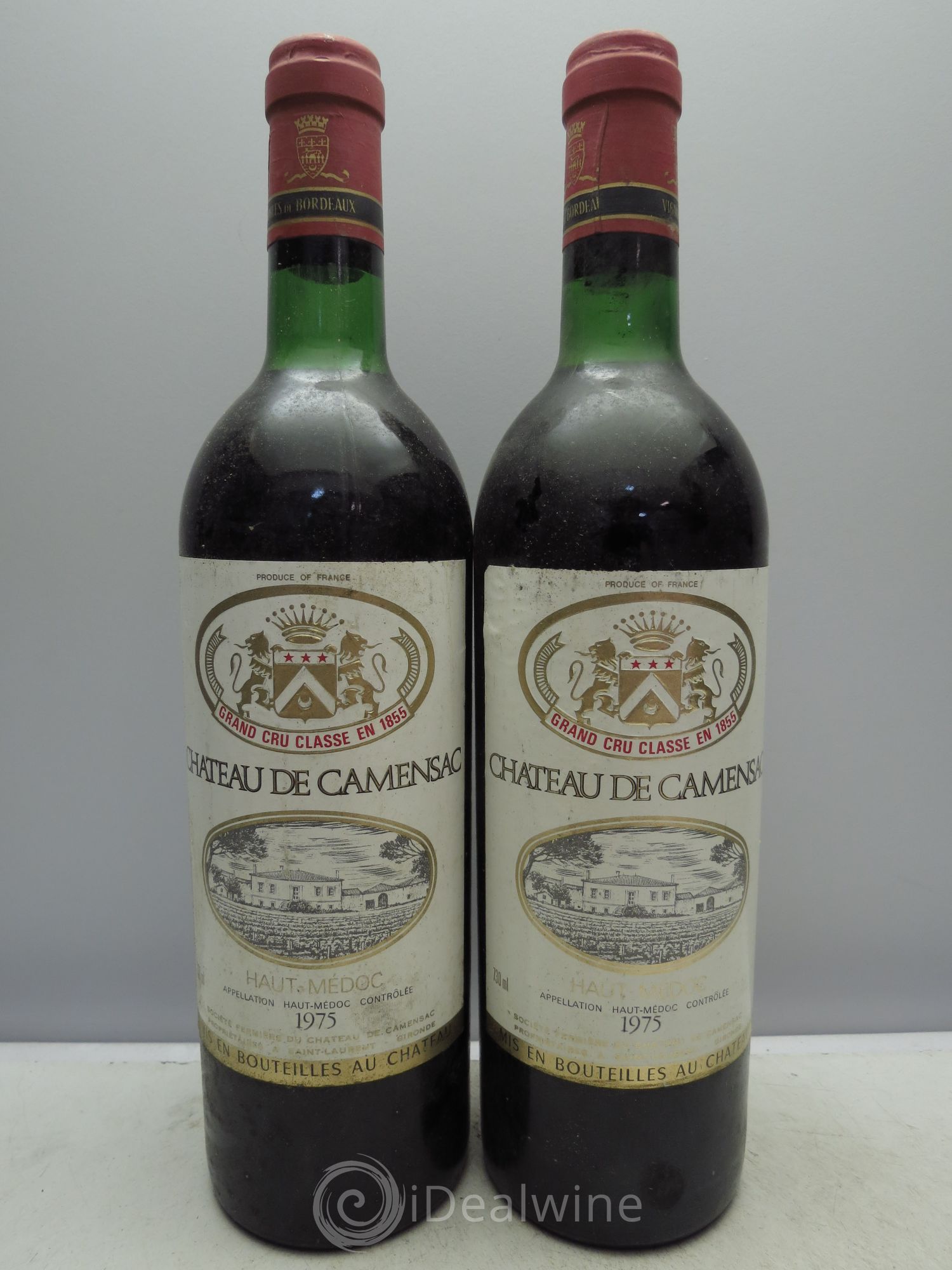 Château Camensac 5ème Grand Cru Classé 1975 - Lot de 2 bouteilles - 0