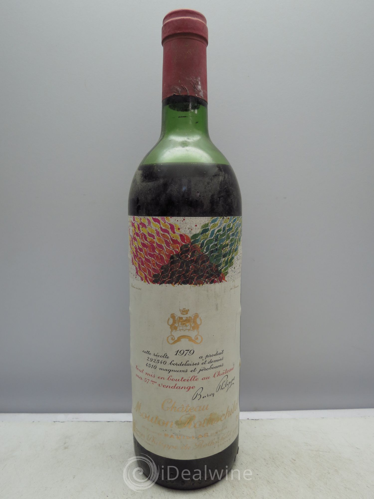 Château Mouton Rothschild 1er Grand Cru Classé 1979 - Lot de 1 bouteille - 0