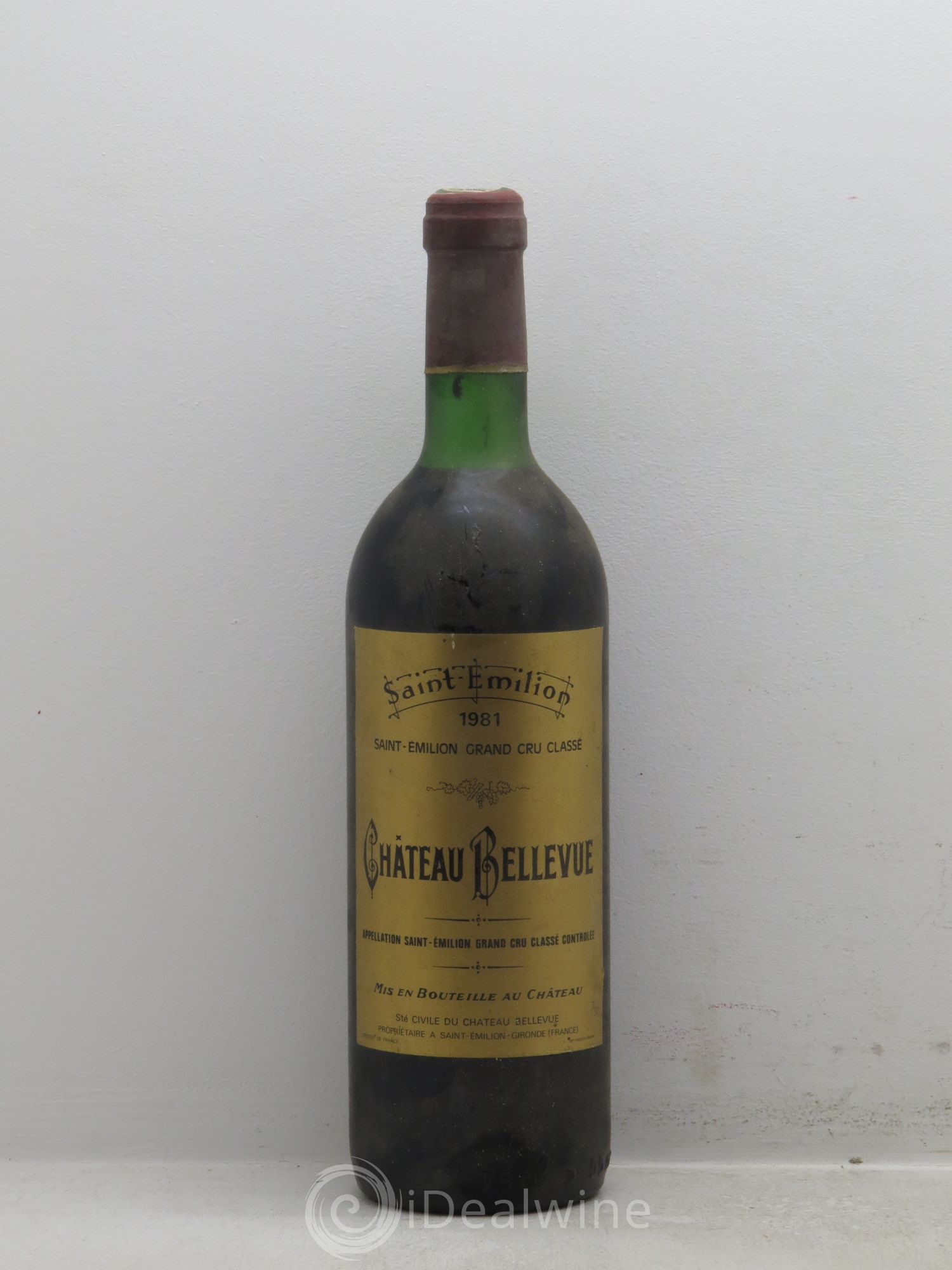 Château Bellevue Grand Cru Classé 1981 - Lot de 1 bouteille - 0