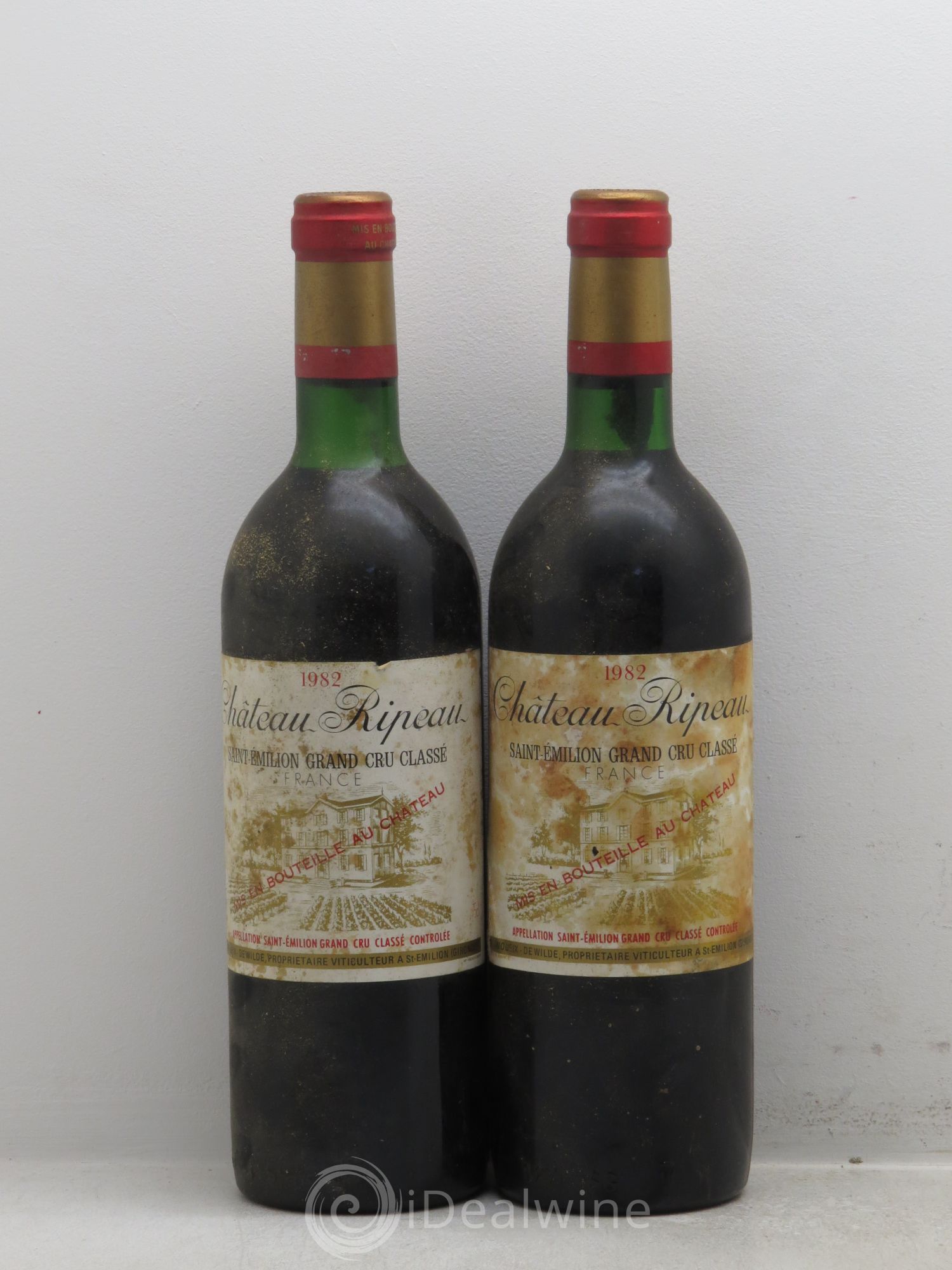 Château Ripeau Grand Cru Classé 1982 - Posten von 2 Flaschen - 0