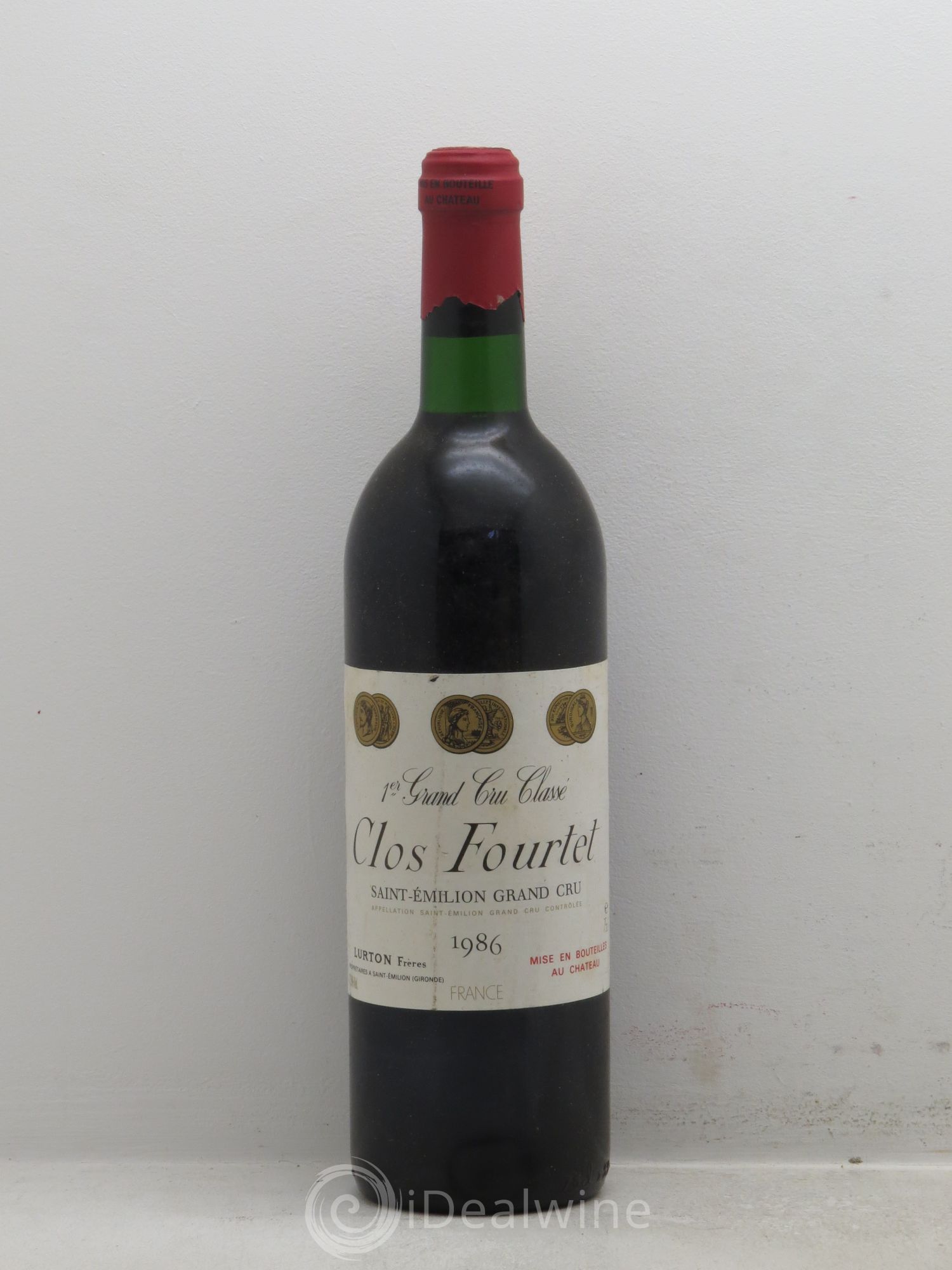 Clos Fourtet 1er Grand Cru Classé B 1986 - Lot de 1 bouteille - 0