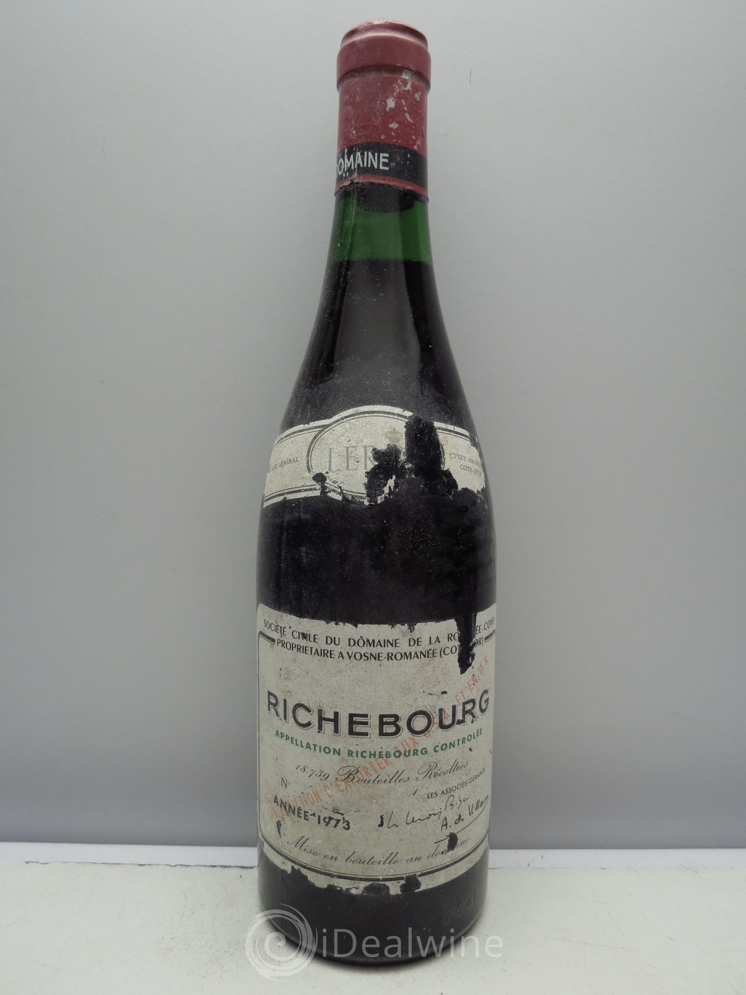 Richebourg Grand Cru Domaine de la Romanée-Conti 1973 - Lot de 1 bouteille - 0