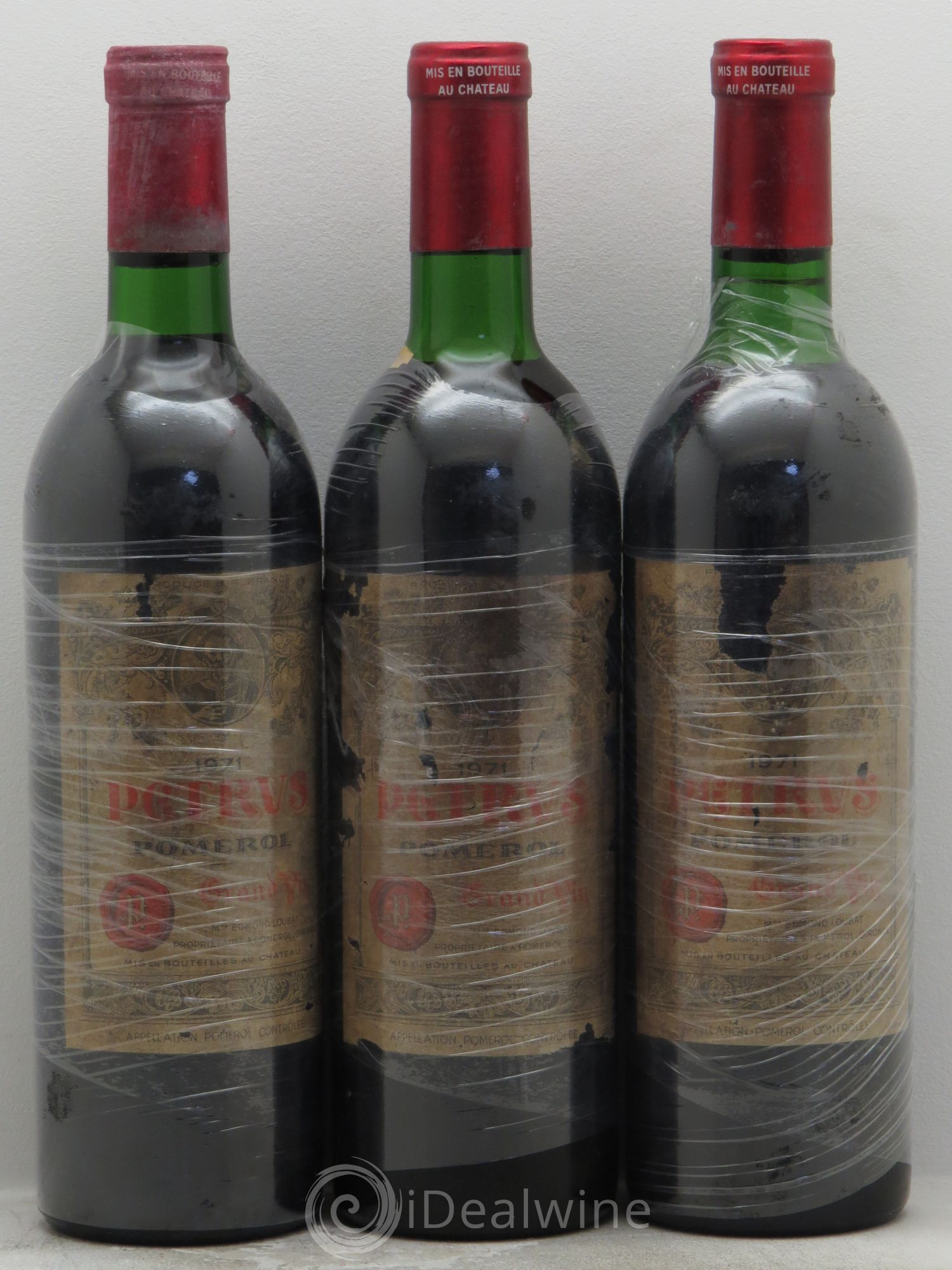 Petrus 1971 - Lot de 3 bouteilles - 0
