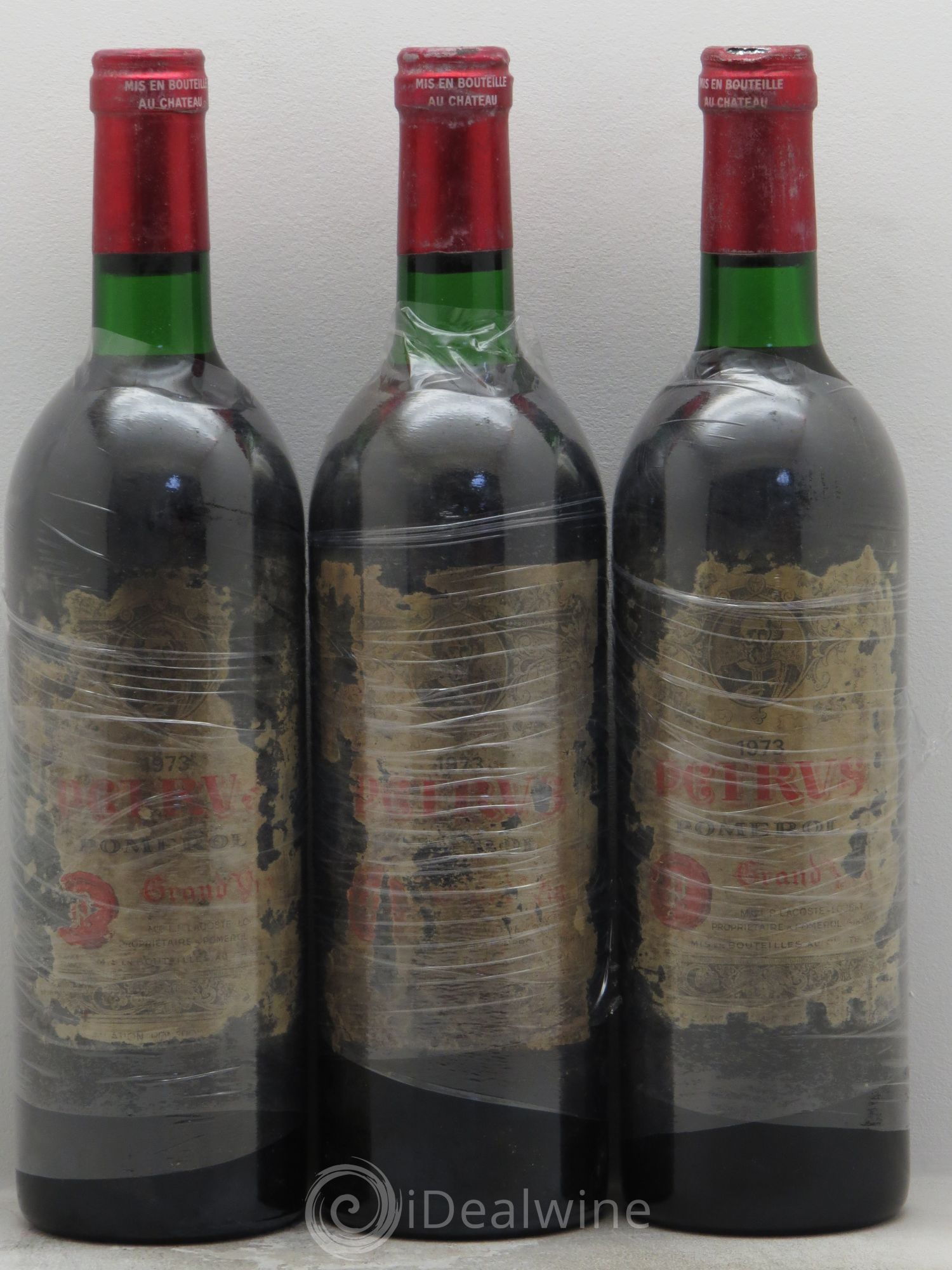 Petrus 1973 - Lot de 3 bouteilles - 0