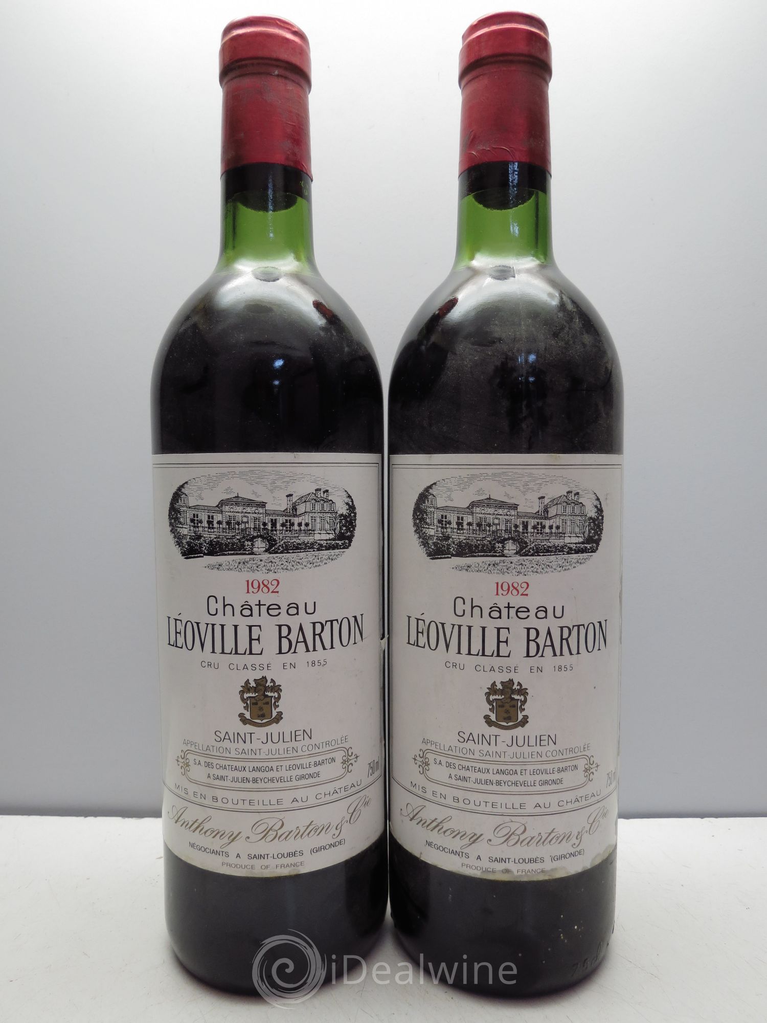 Château Léoville Barton 2ème Grand Cru Classé 1982 - Lot de 2 bouteilles - 0
