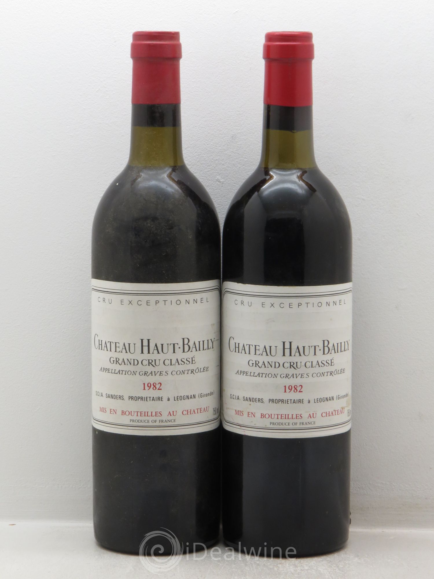 Château Haut-Bailly Cru Classé de Graves 1982 - Lot de 2 bouteilles - 0