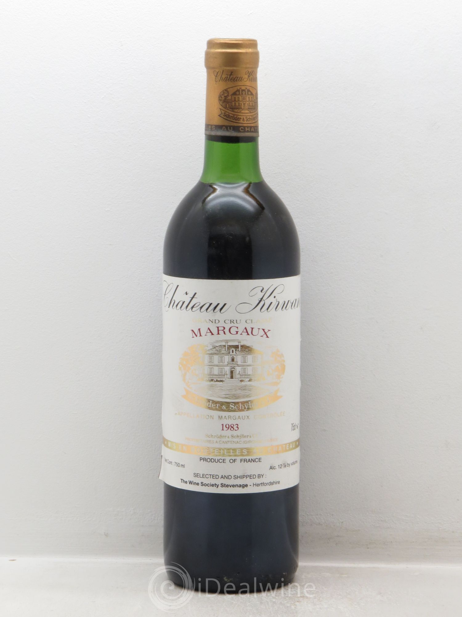 Château Kirwan 3ème Grand Cru Classé 1983 - Lot de 1 bouteille - 0