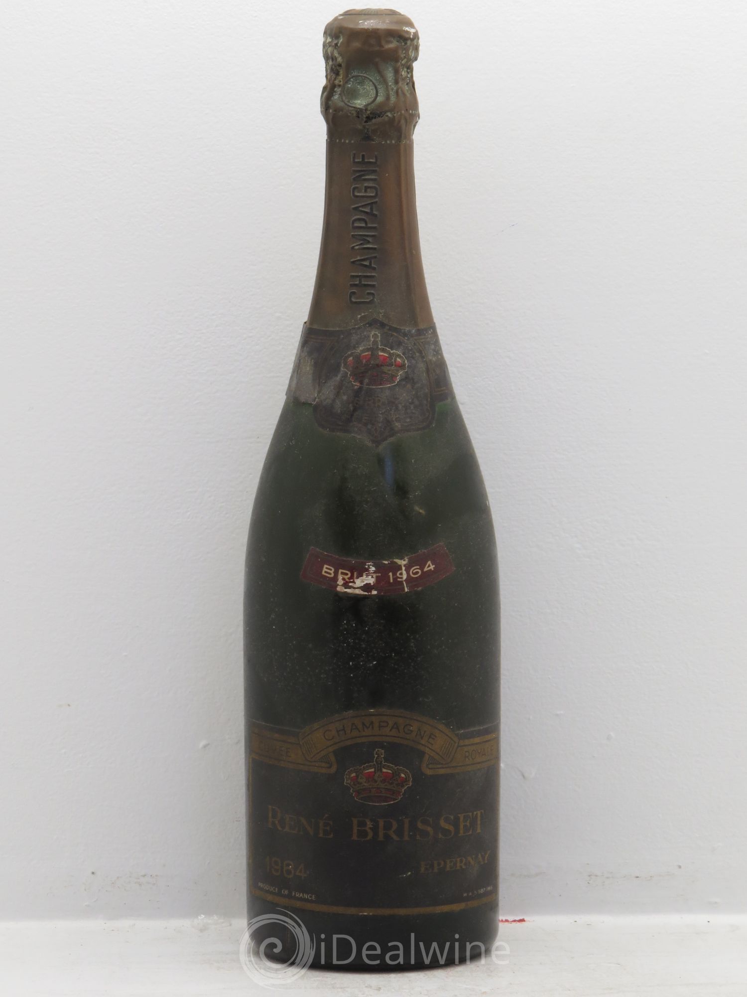 Champagne René Brisset 1964 - Lot de 1 bouteille - 0