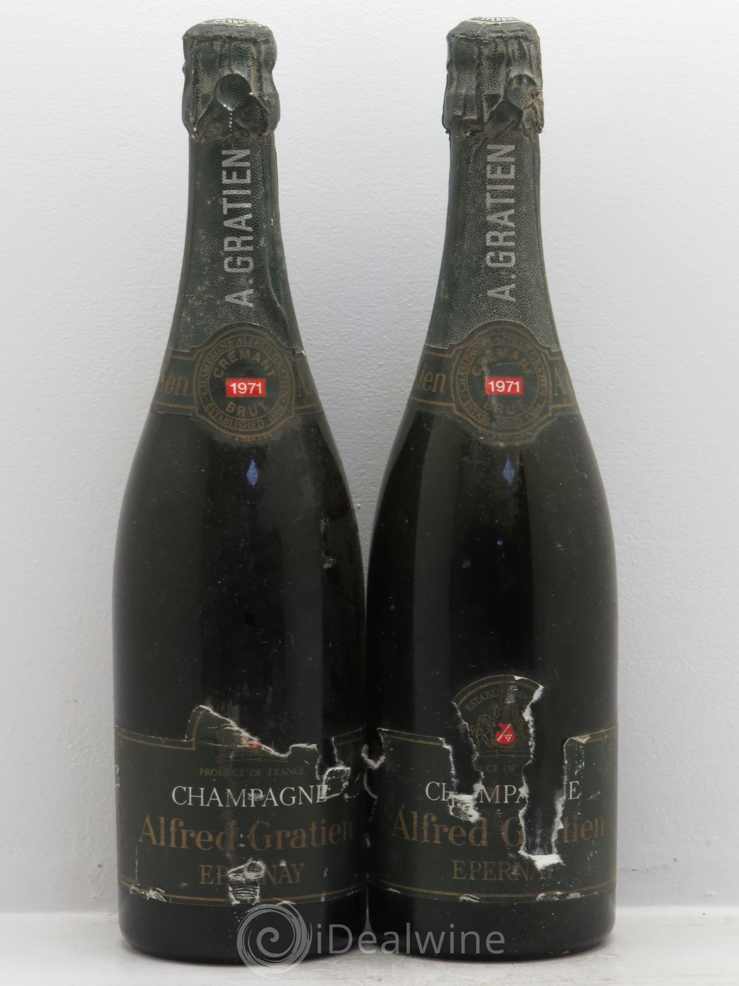 Champagne Alfred gratien 1971 - Lot de 2 bouteilles - 0