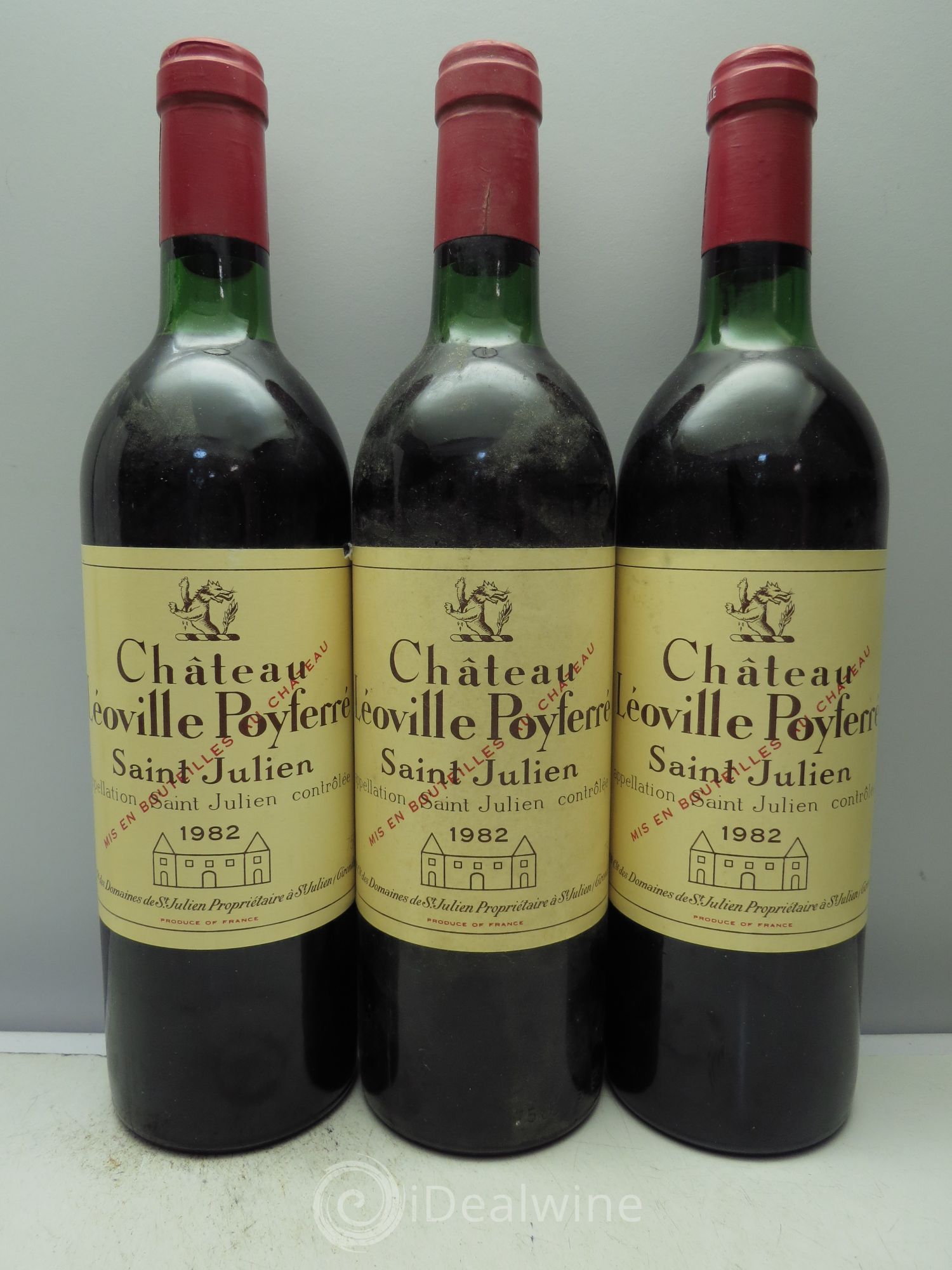 Château Léoville Poyferré 2ème Grand Cru Classé 1982 - Lot de 3 bouteilles - 0