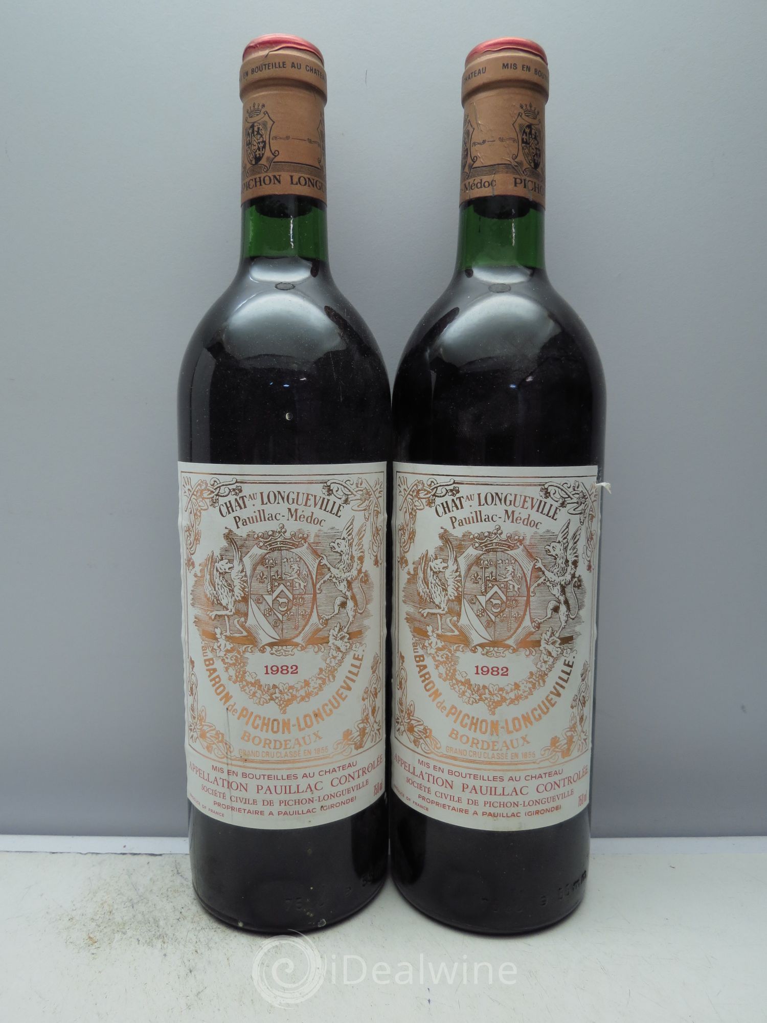 Pichon Longueville Baron 2ème Grand Cru Classé 1982 - Lot de 2 bouteilles - 0