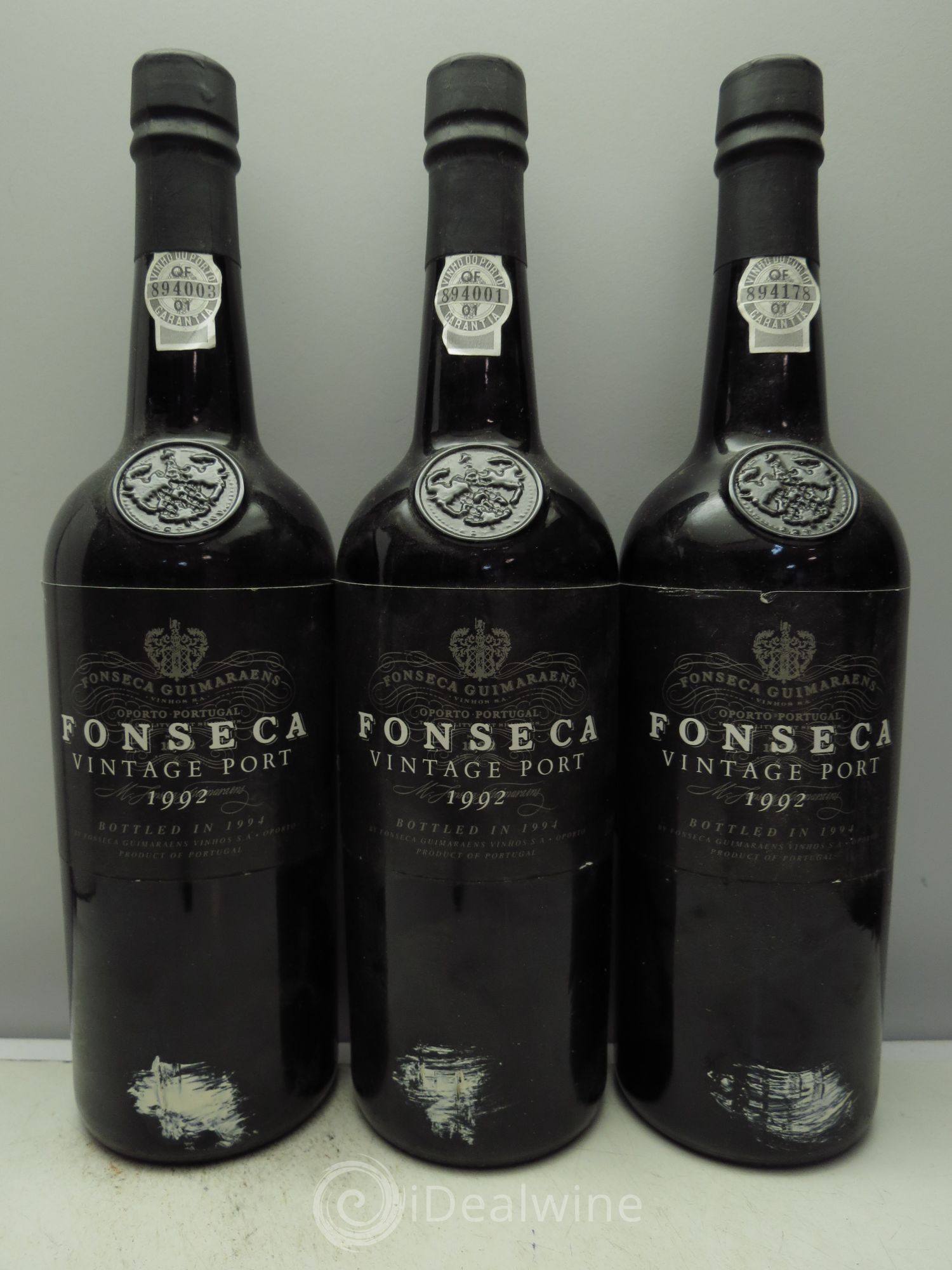 Porto Fonseca Vintage 1992 - Lot de 3 bouteilles - 0