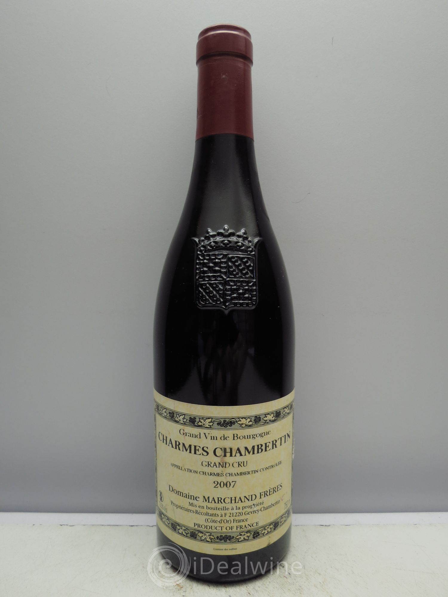 Charmes-Chambertin Grand Cru Marchand Frères 2007 - Lot de 1 bouteille - 0