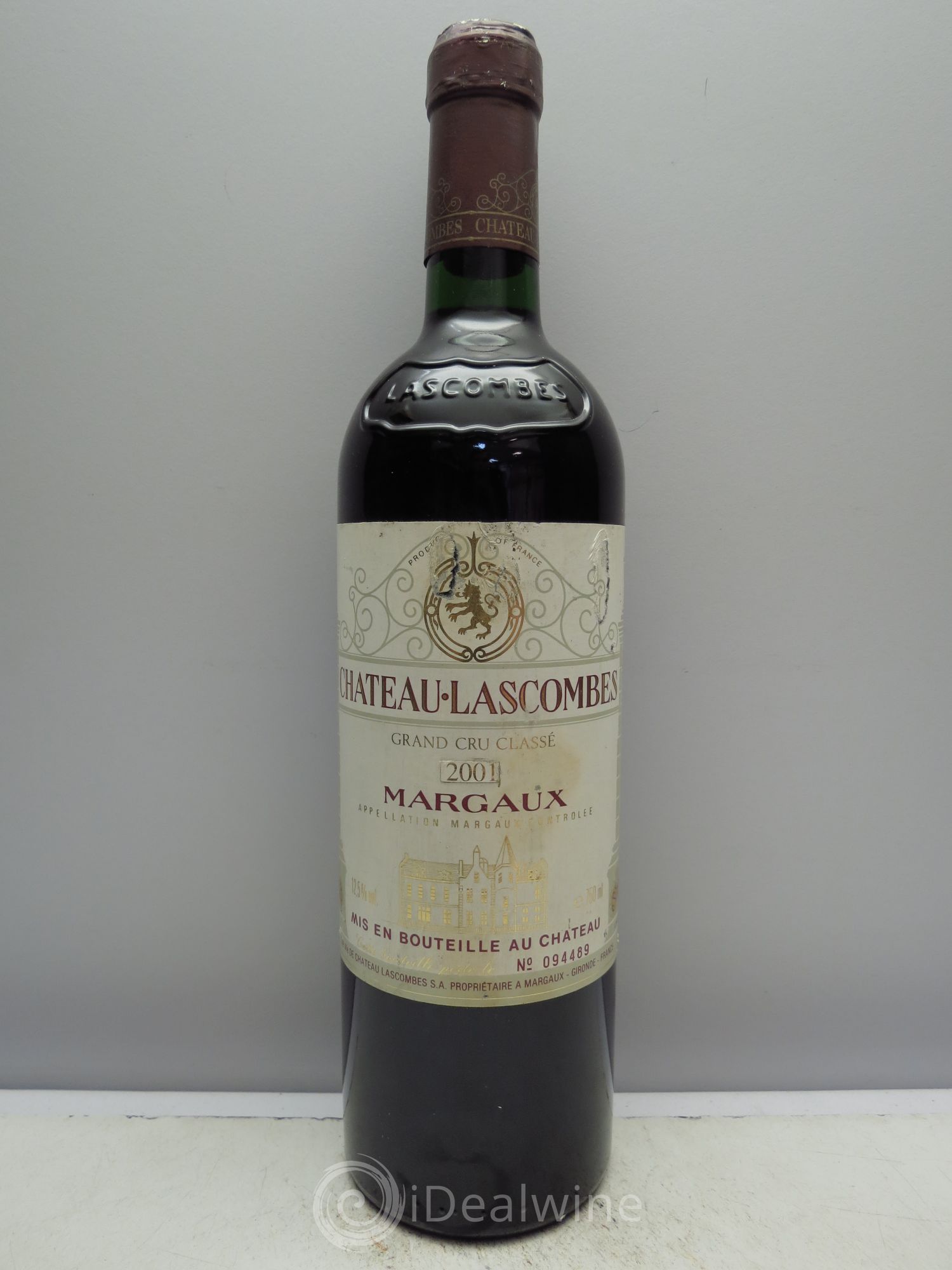 Château Lascombes 2ème Grand Cru Classé (mill.recollé) 2001 - Lot de 1 bouteille - 0