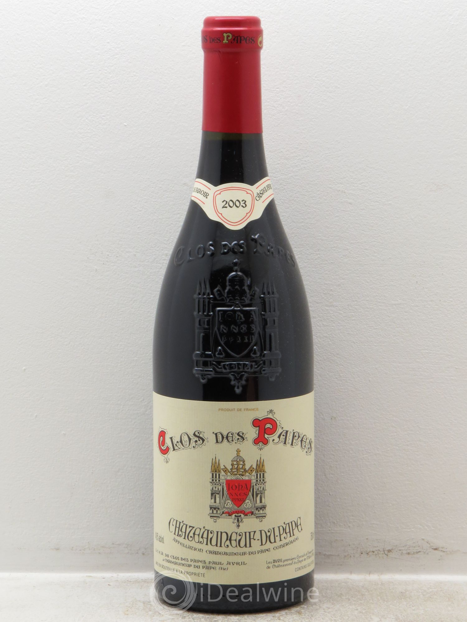 Châteauneuf-du-Pape Clos des Papes - Paul Avril 2003 - Lot de 1 bouteille - 0
