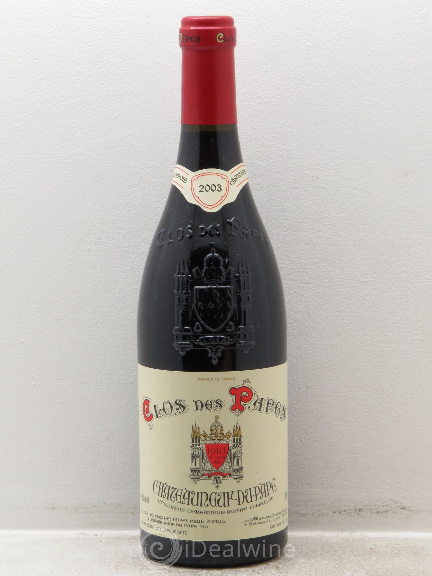Châteauneuf-du-Pape Clos des Papes - Paul Avril 2003 - Lot de 1 bouteille - 0