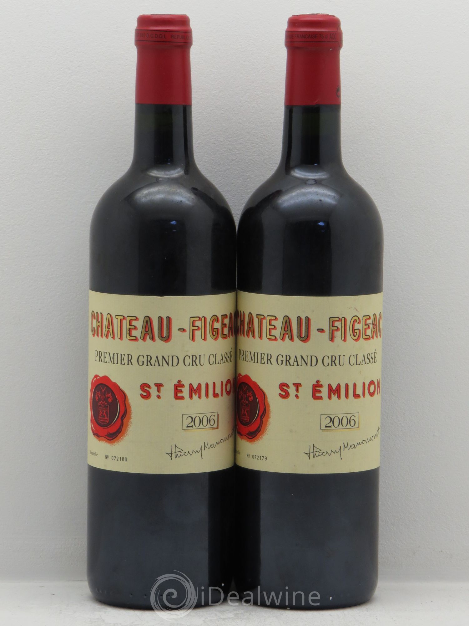 Château Figeac 1er Grand Cru Classé A 2006 - Lot de 2 bouteilles - 0