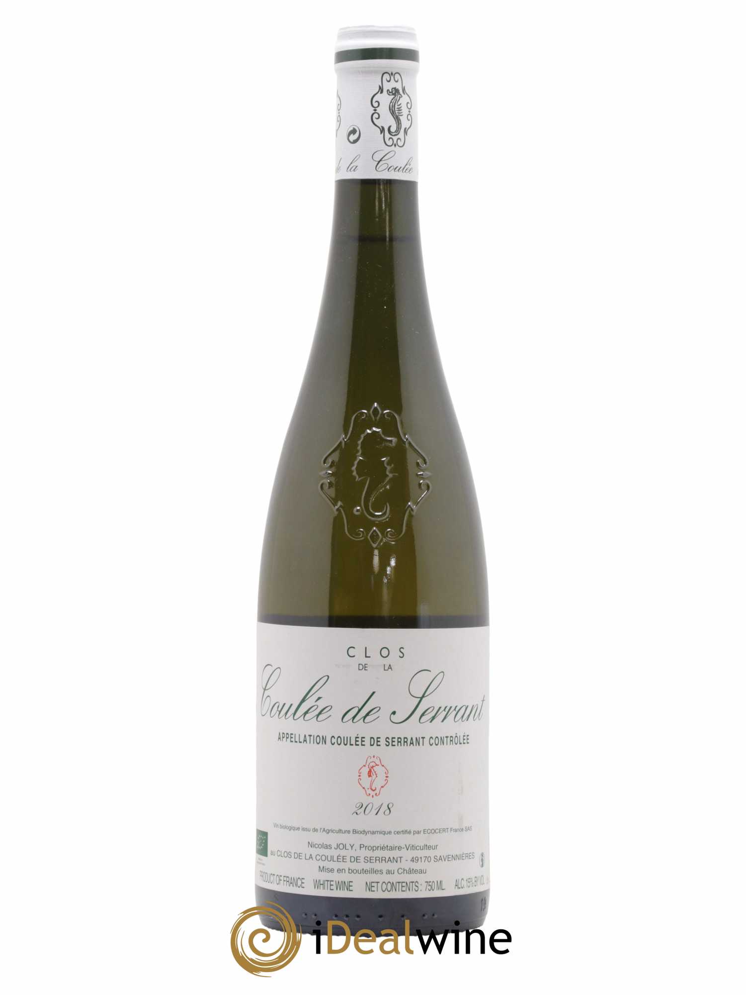 Savennières Clos de la Coulée de Serrant Vignobles de la Coulée de Serrant - Nicolas Joly 2018 - Lot de 1 bouteille - 0