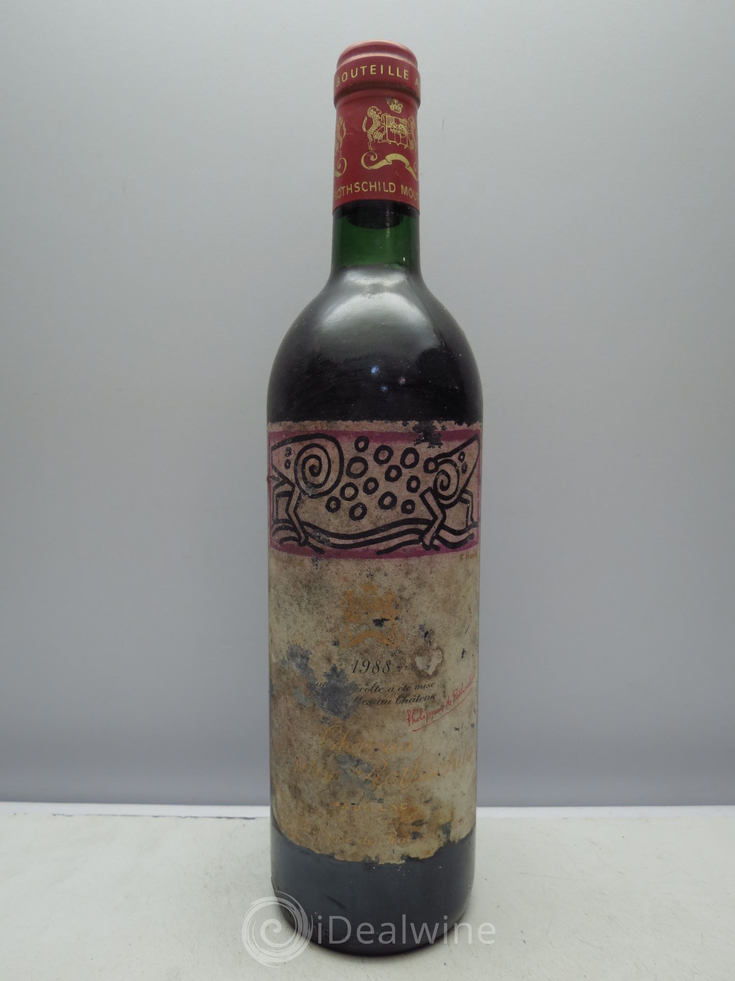 Château Mouton Rothschild 1er Grand Cru Classé 1988 - Lot de 1 bouteille - 0